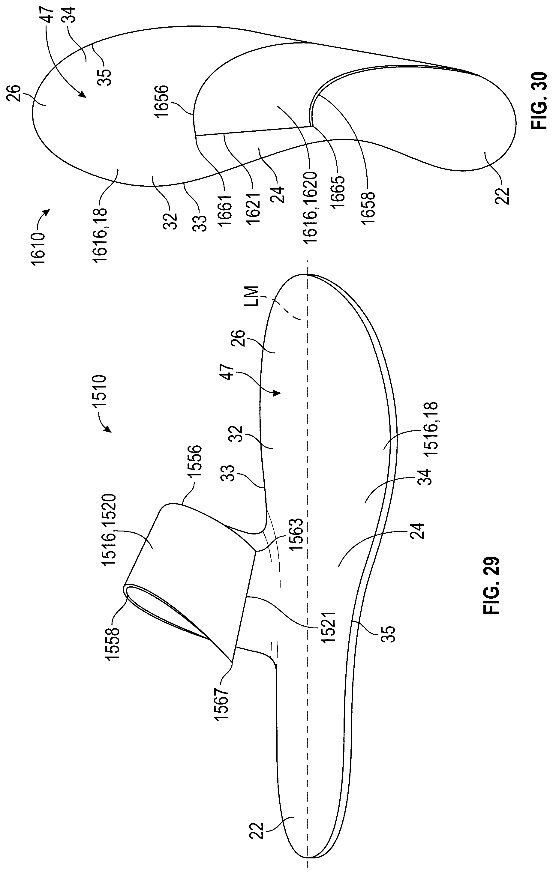 Patent US12599196 Figure 15 – Device for an article of footwear including a frame with a footwear plate