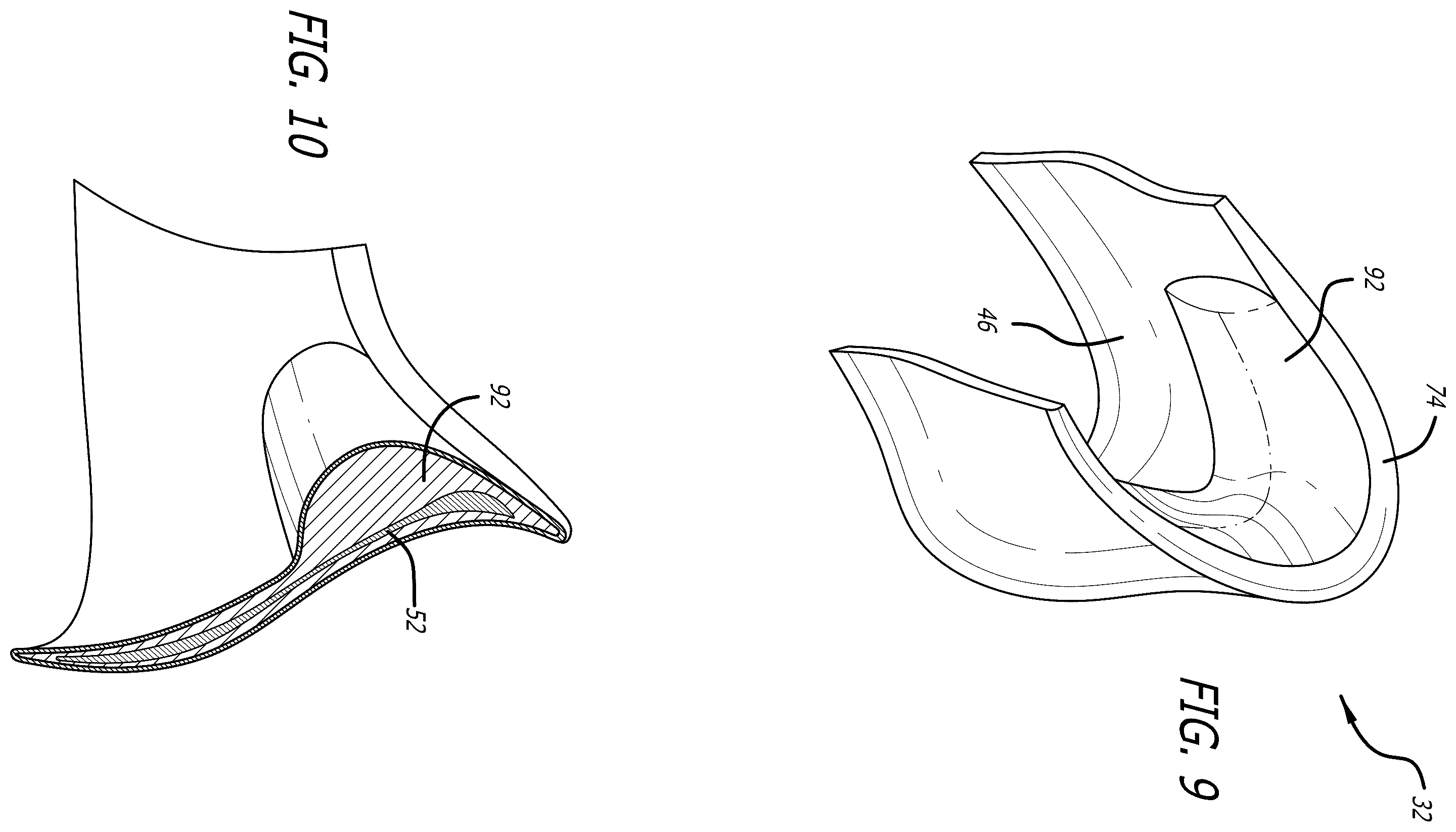 Patent US12599197 Figure 7 – Footwear heel counter for easier foot entry or removal