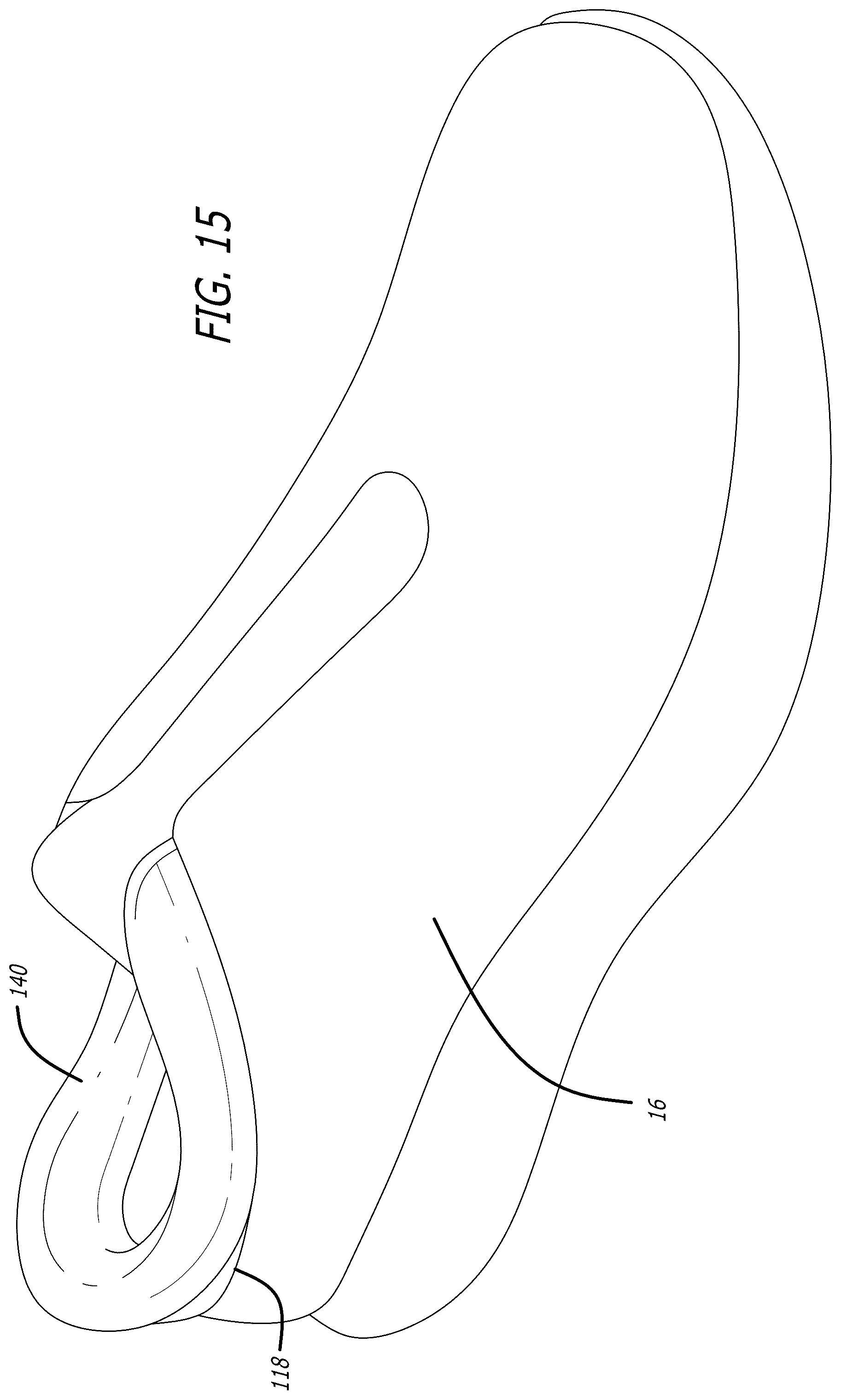 Patent US12599197 Figure 11 – Footwear heel counter for easier foot entry or removal