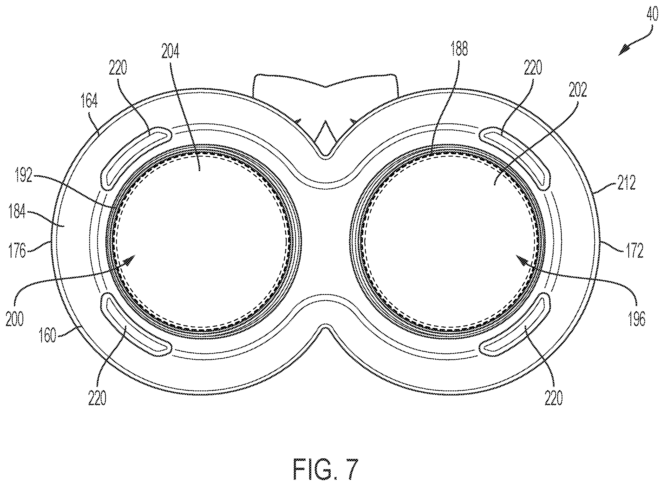 Patent US12599199 Figure 7 – Assembly for coupling an aesthetic member to an accessory