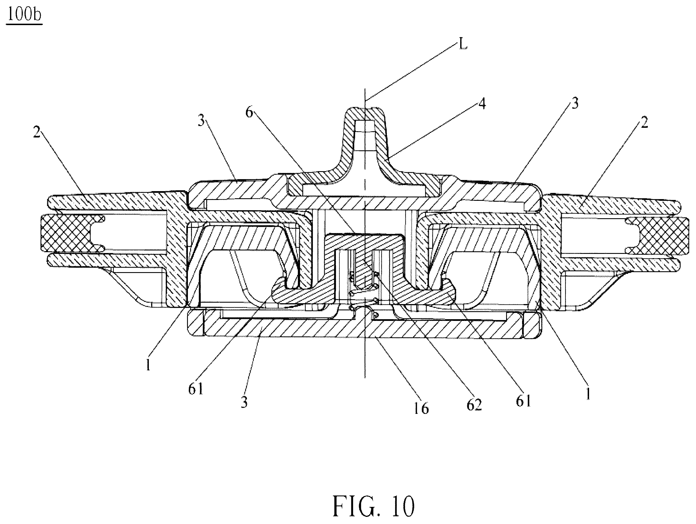 Patent US12599200 Figure 9 – Magnetic buckle assembly