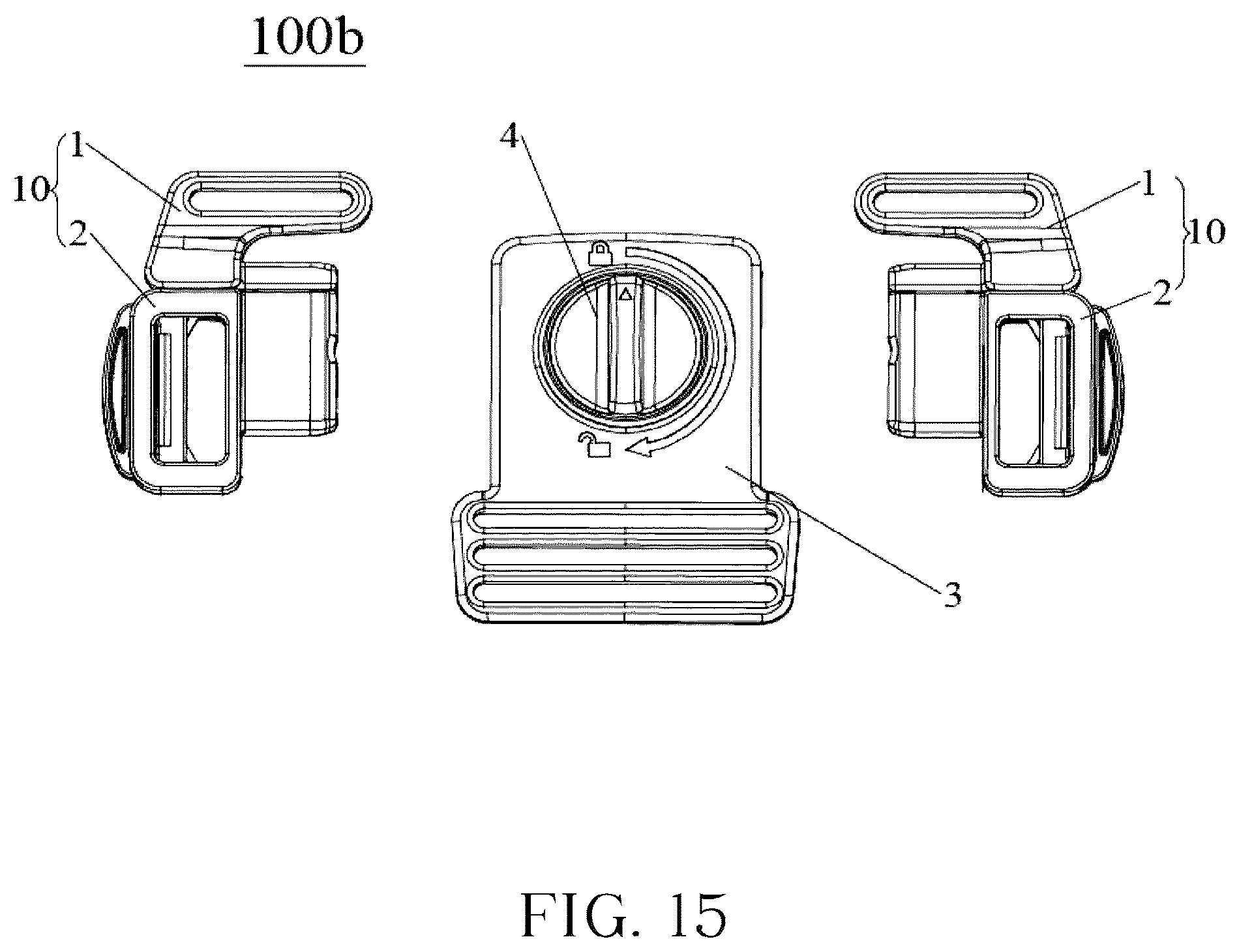 Patent US12599200 Figure 12 – Magnetic buckle assembly