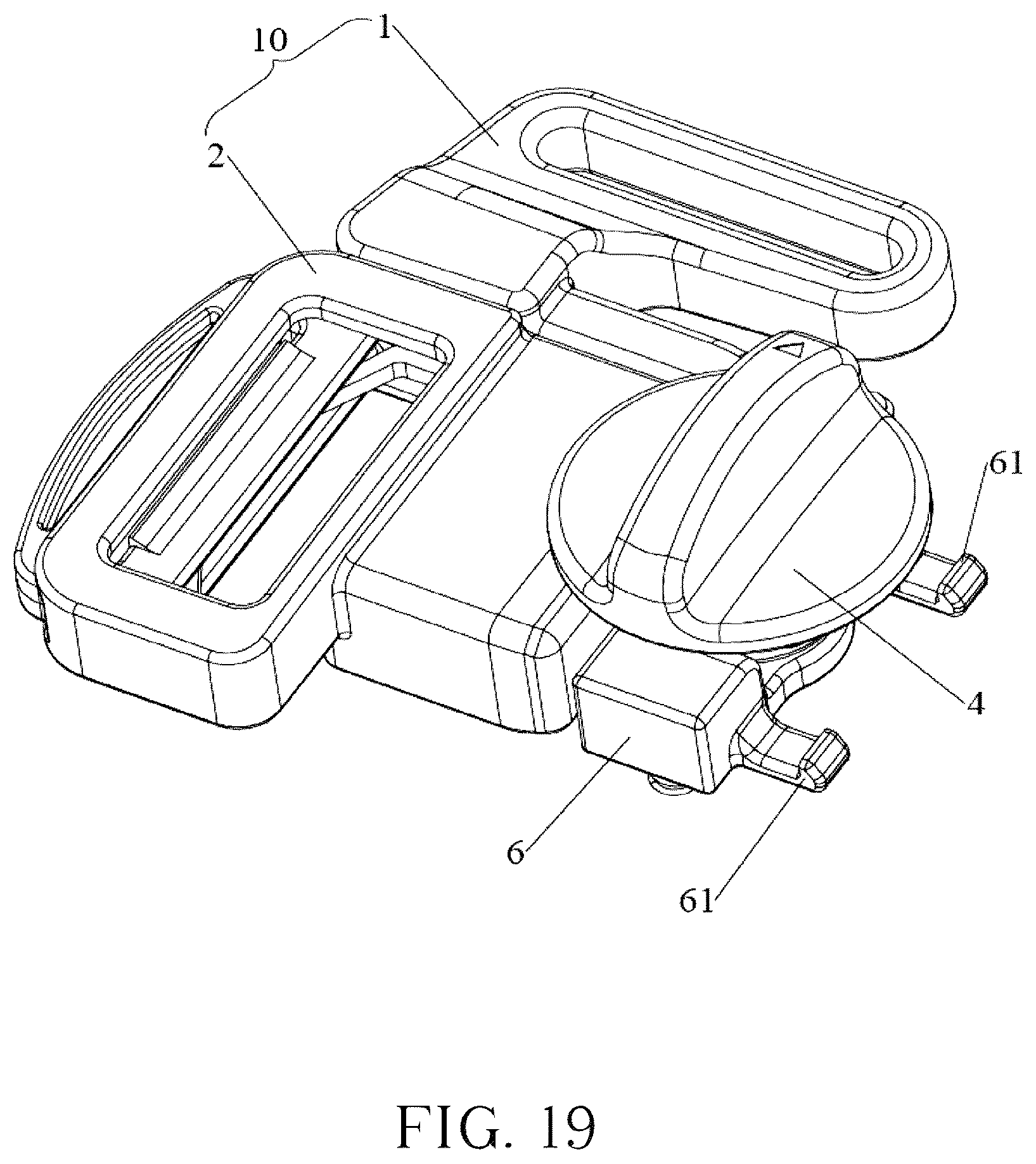 Patent US12599200 Figure 16 – Magnetic buckle assembly