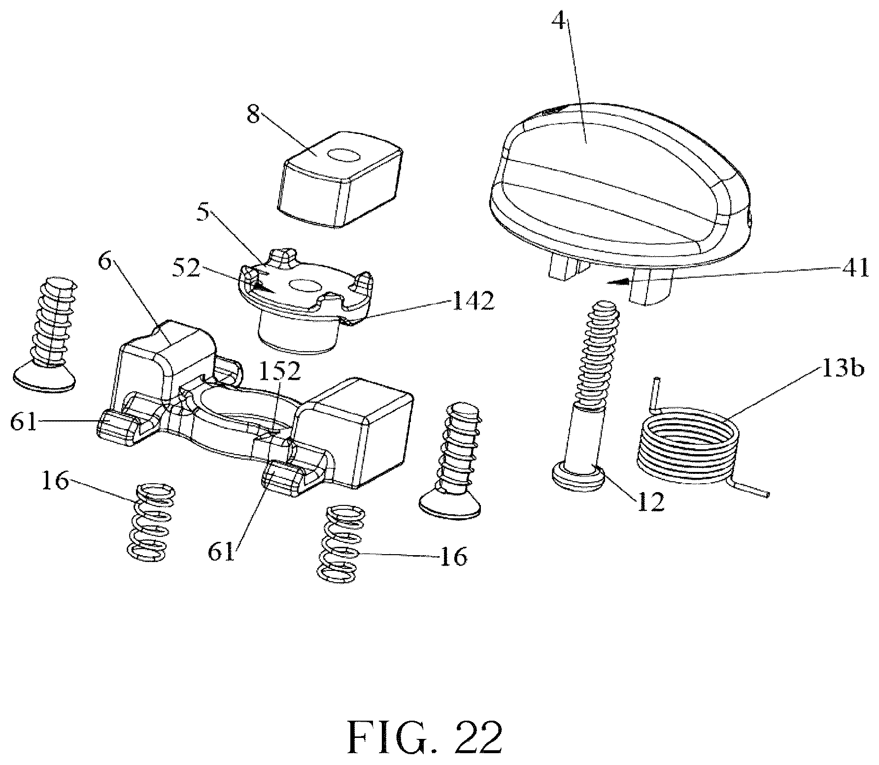 Patent US12599200 Figure 19 – Magnetic buckle assembly