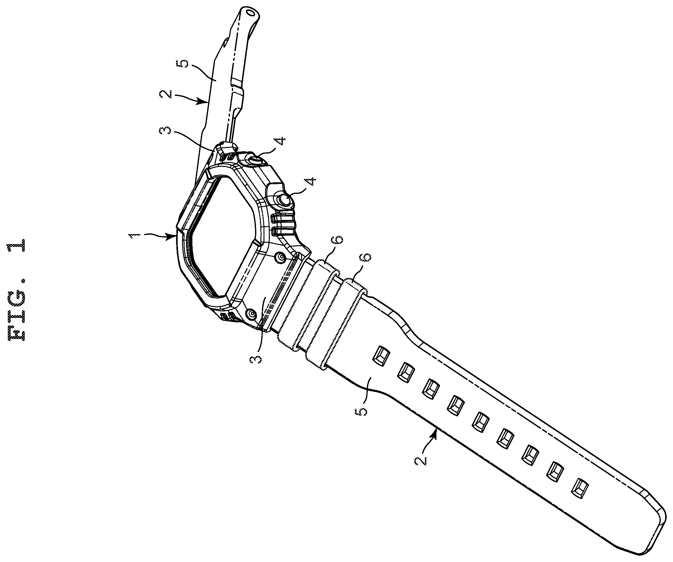 Patent US12599202 — Band and timepiece — Figure 1
