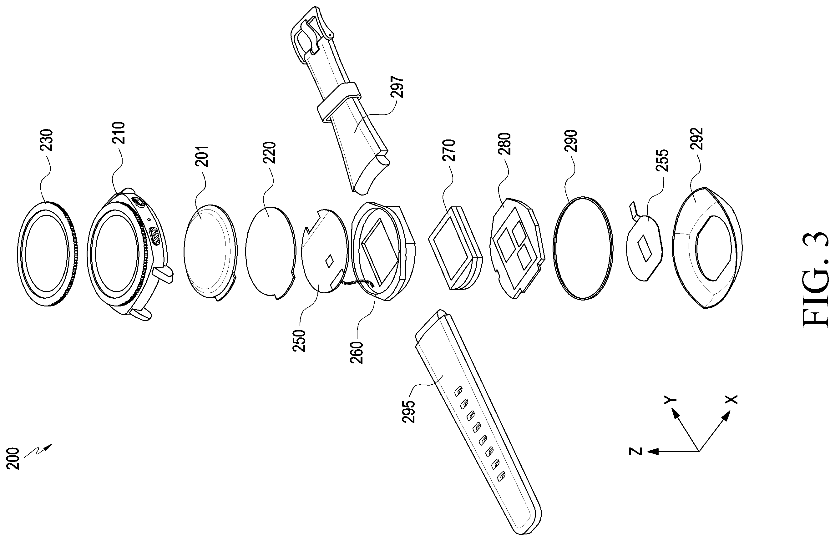 Patent US12599203 Figure 2 – Detachable wearing member and wearable electronic device including same