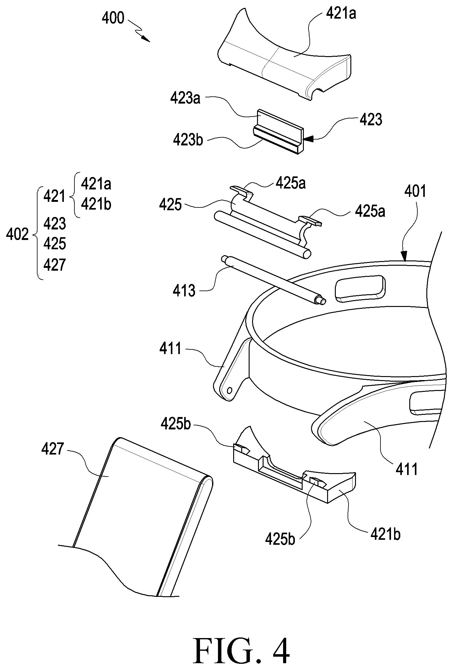 Patent US12599203 Figure 3 – Detachable wearing member and wearable electronic device including same