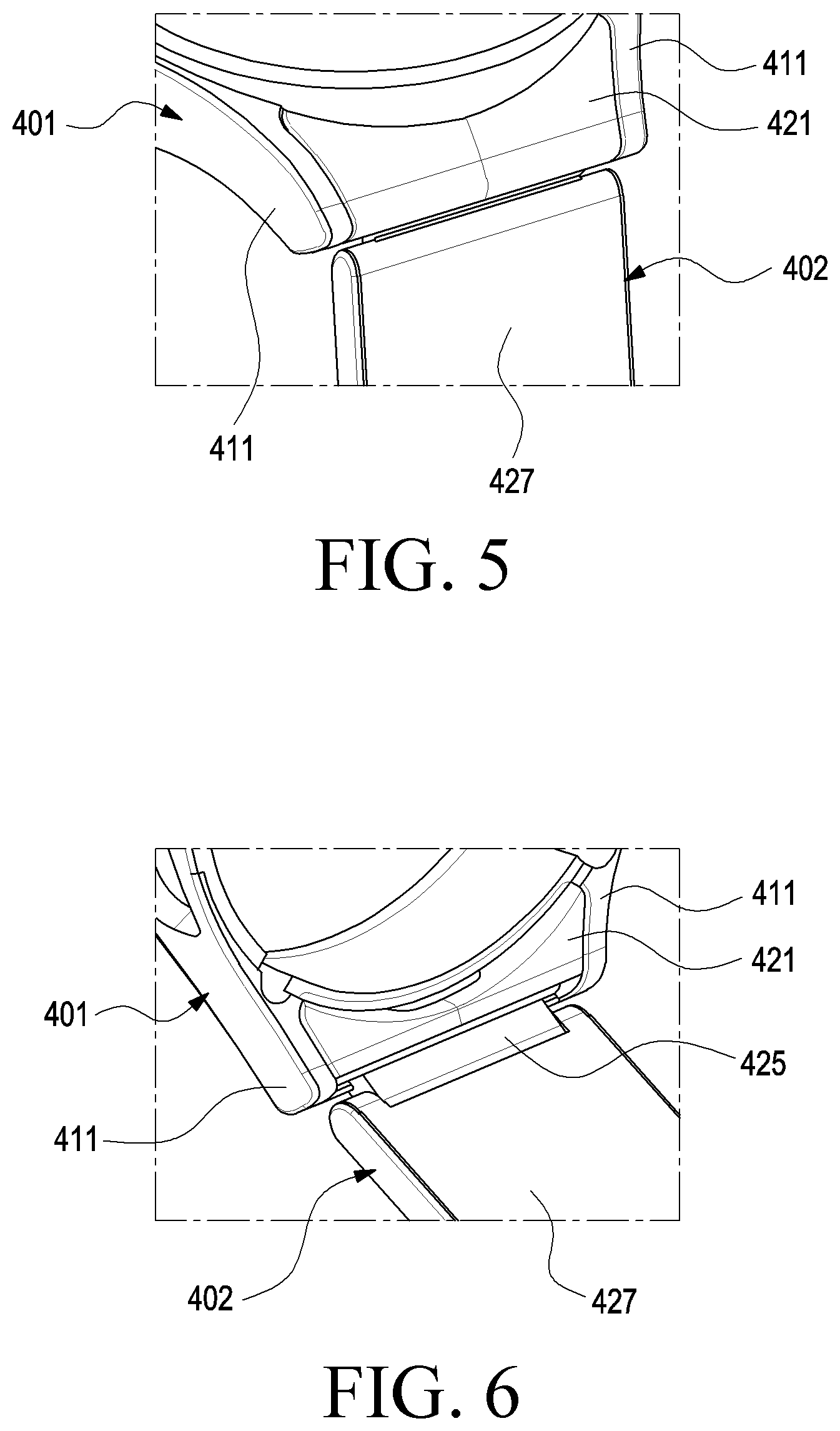 Patent US12599203 Figure 4 – Detachable wearing member and wearable electronic device including same