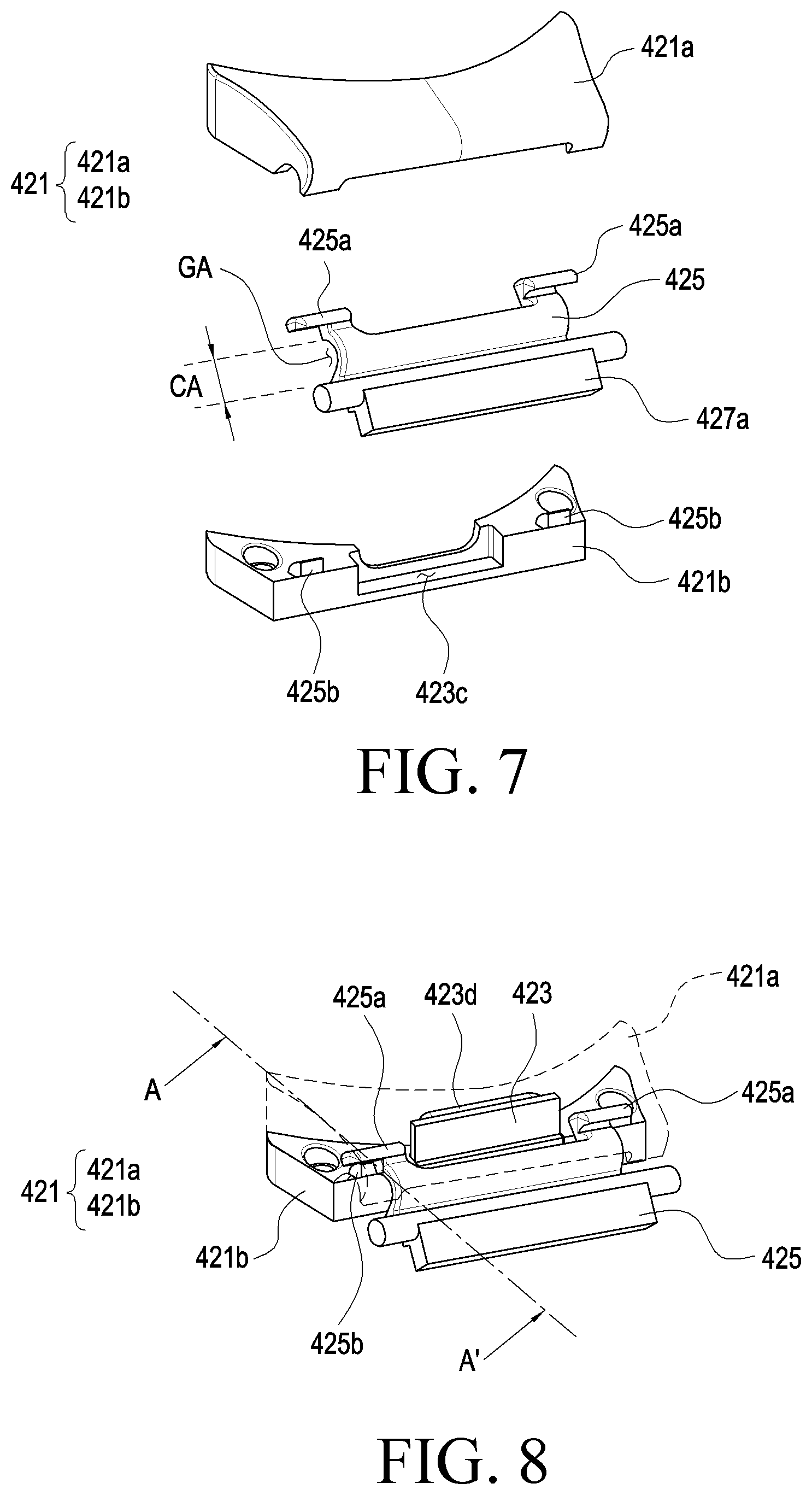 Patent US12599203 Figure 5 – Detachable wearing member and wearable electronic device including same