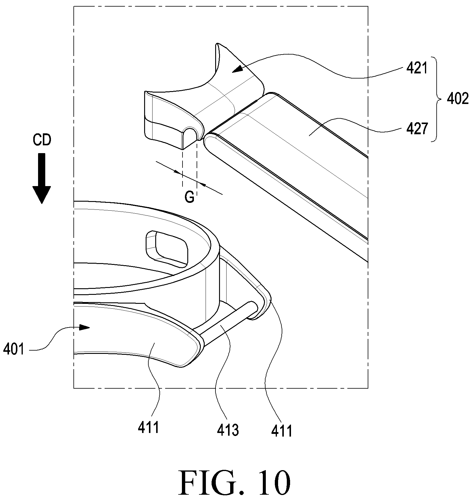 Patent US12599203 Figure 7 – Detachable wearing member and wearable electronic device including same