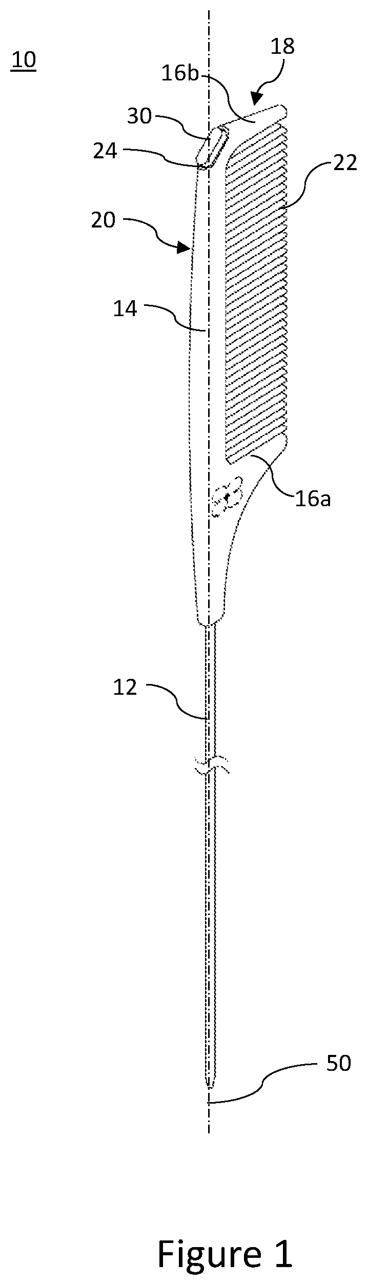 Patent US12599213 Figure 1 – Hair tool