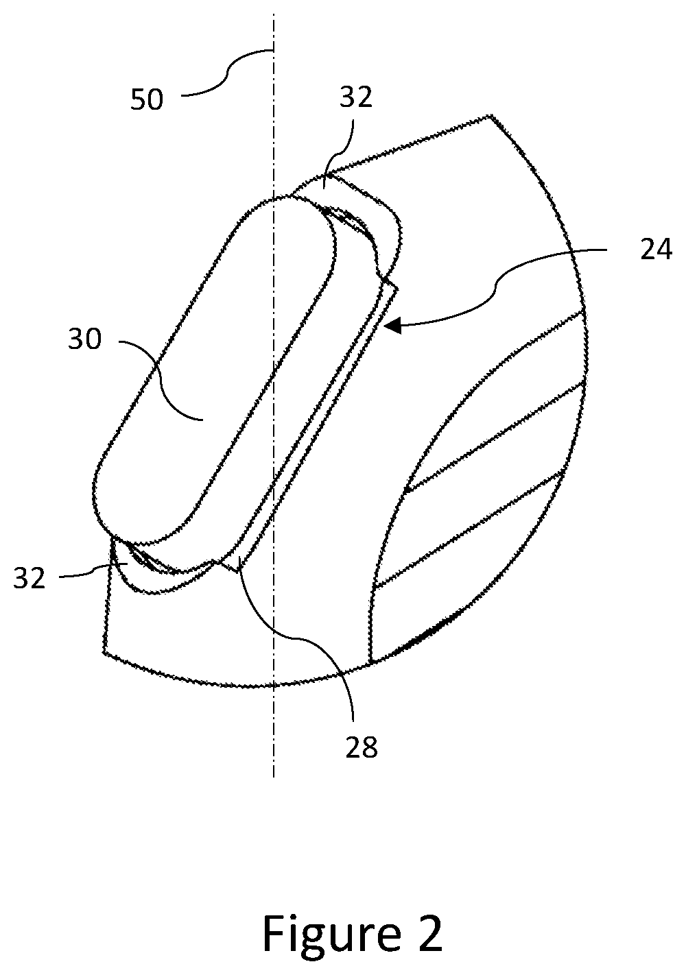 Patent US12599213 Figure 2 – Hair tool