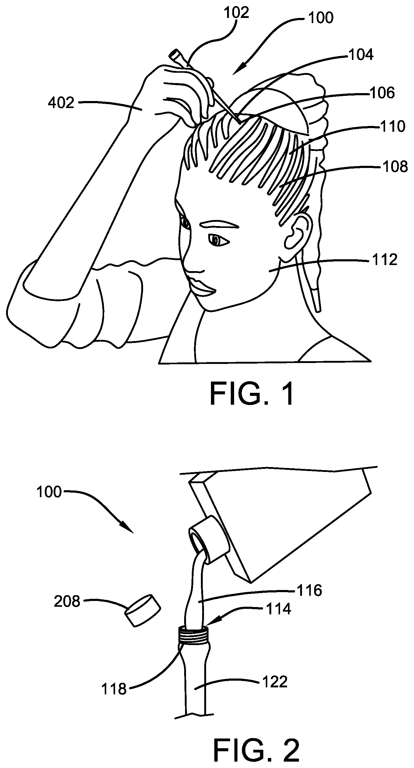 Patent US12599214 Figure 1 – Itch pick device