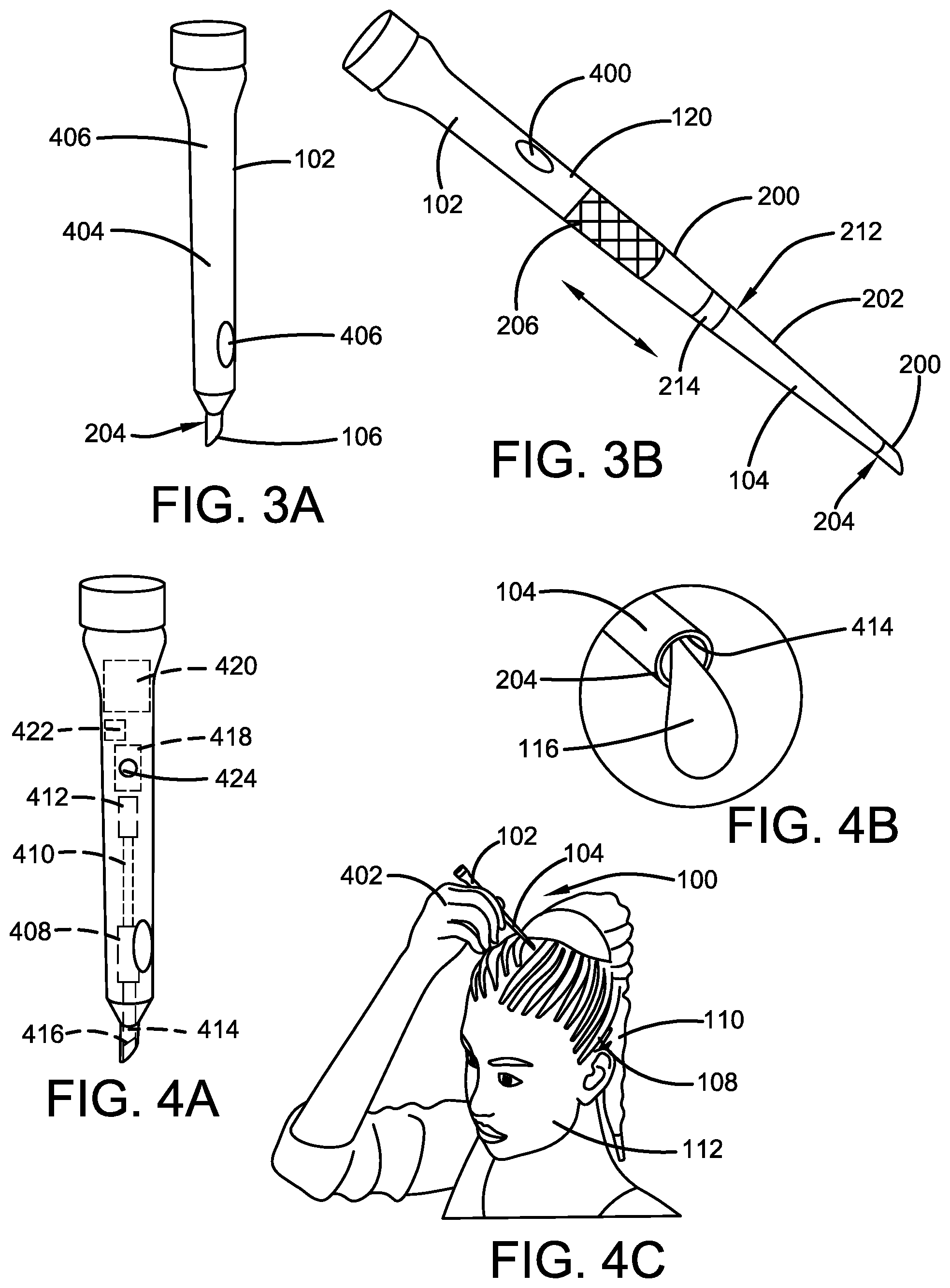 Patent US12599214 Figure 2 – Itch pick device