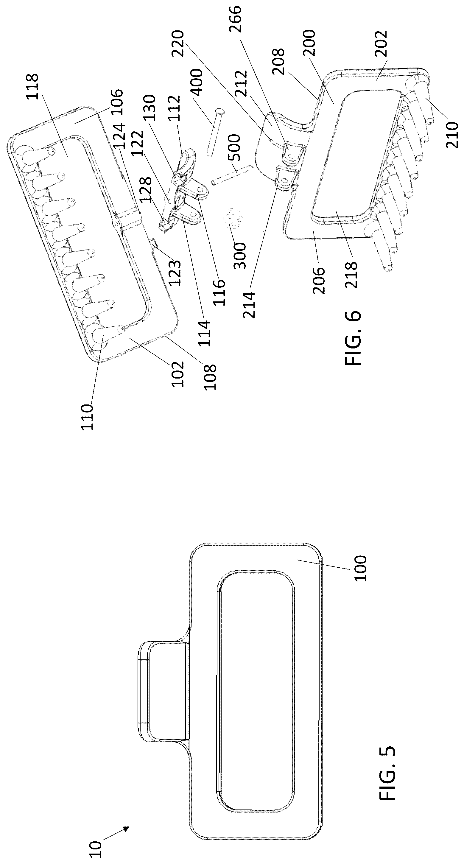 Patent US12599215 Figure 3 – Hair clip convertible comb
