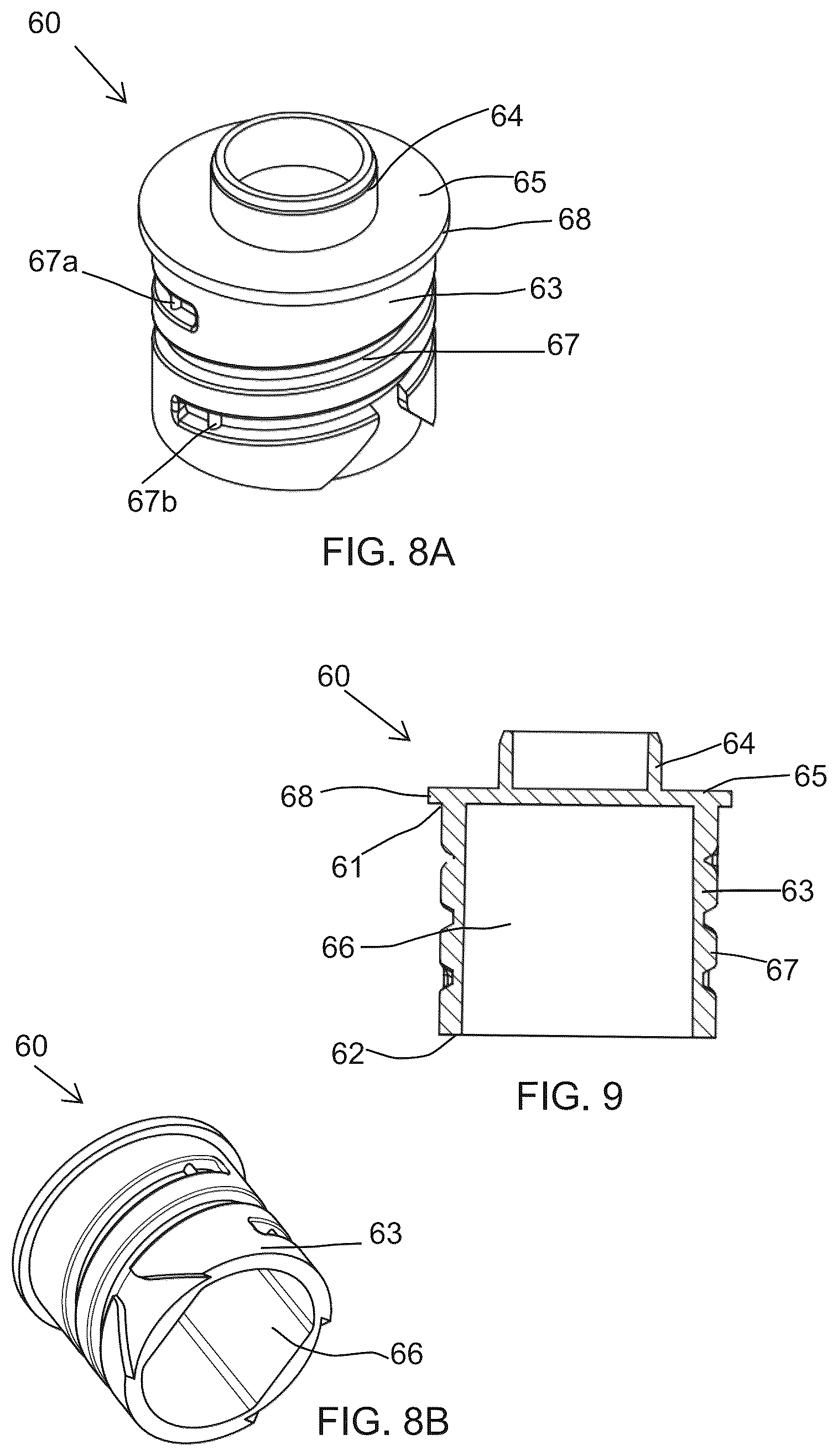 Patent US12599217 Figure 6 – Cosmetic container for mixing and dispensing two products