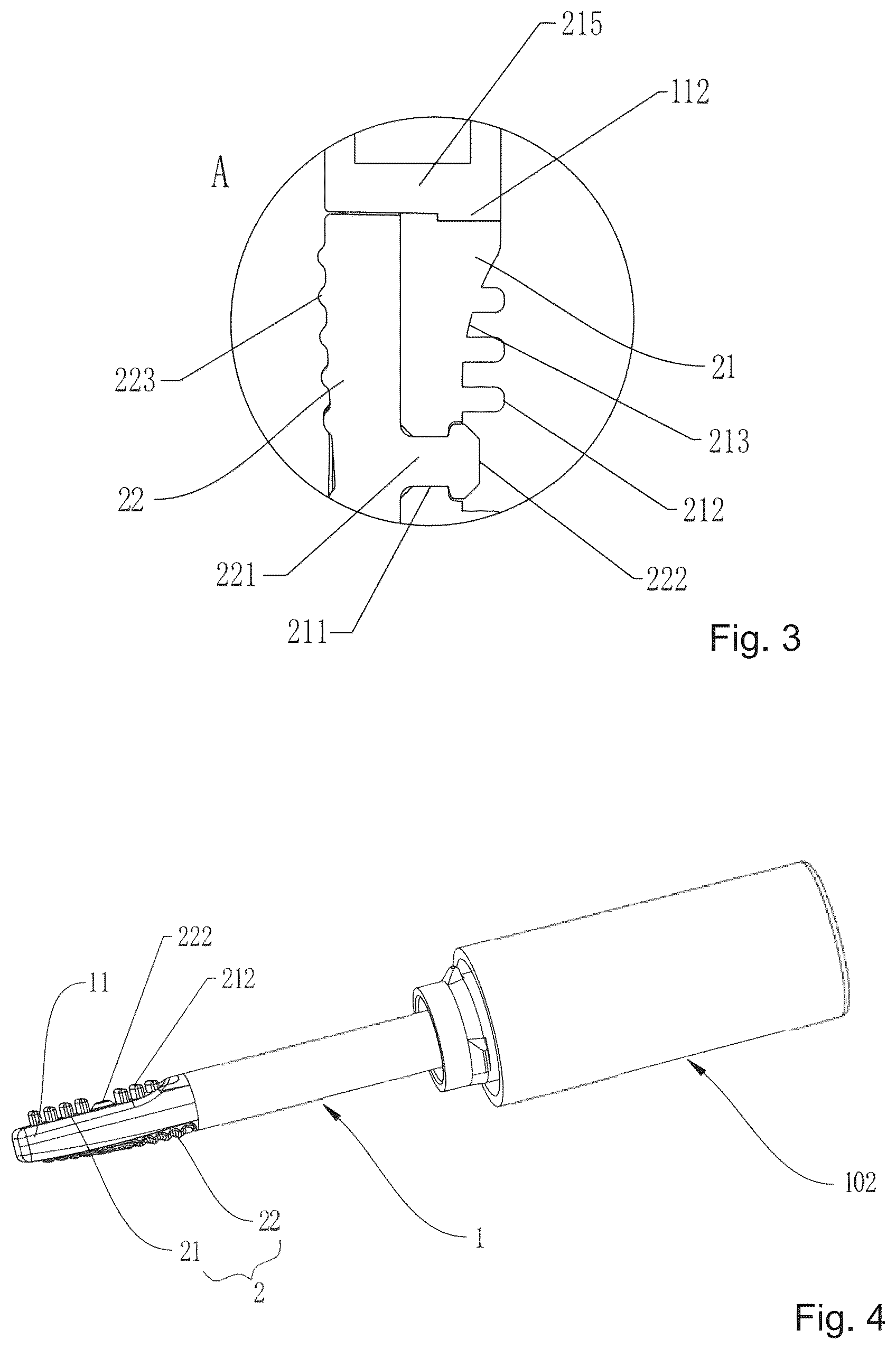 Patent US12599218 Figure 3 – Cosmetic applicator