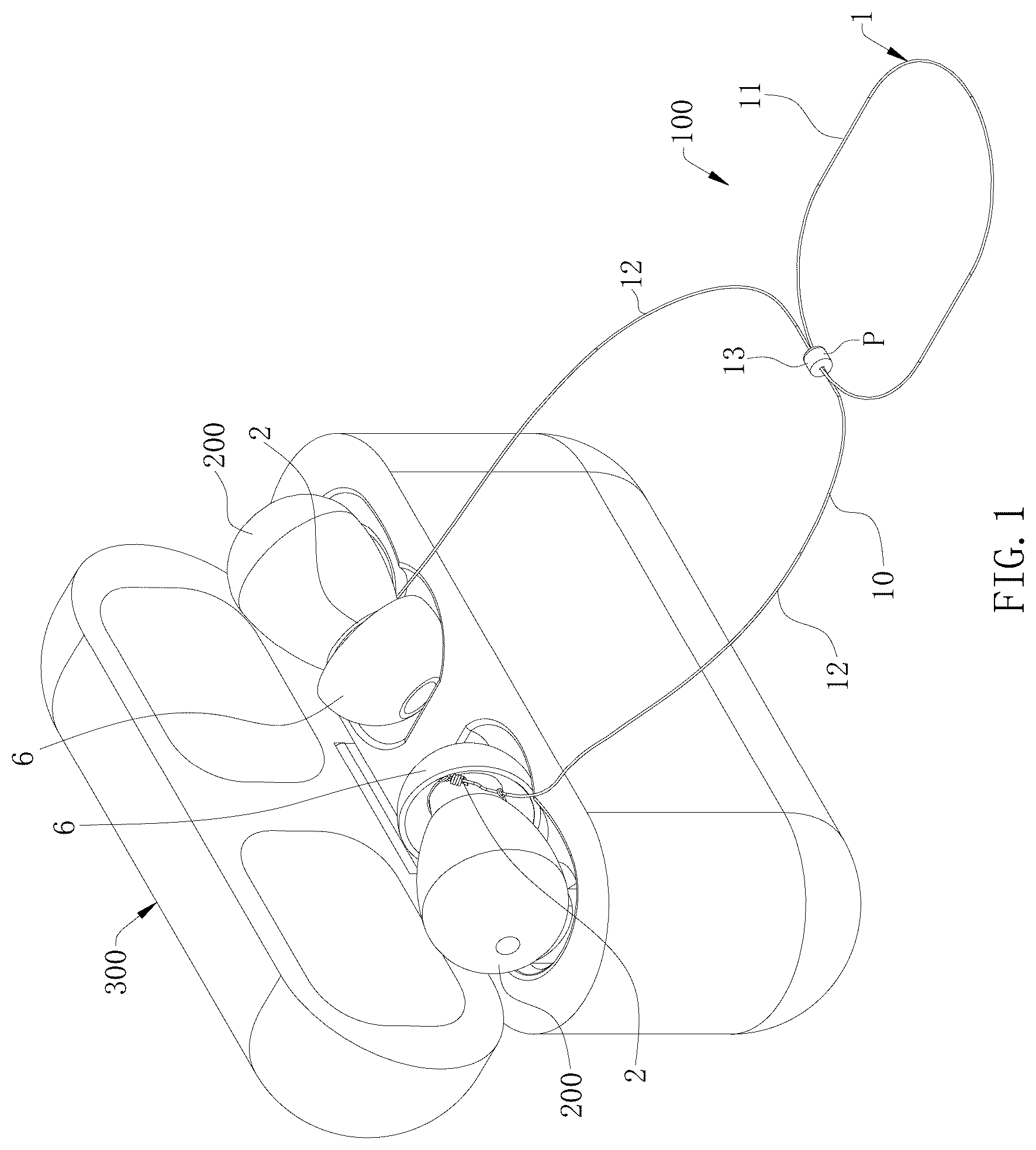 Patent US12599222 — Anti-loss rope and anti-loss device — Figure 1