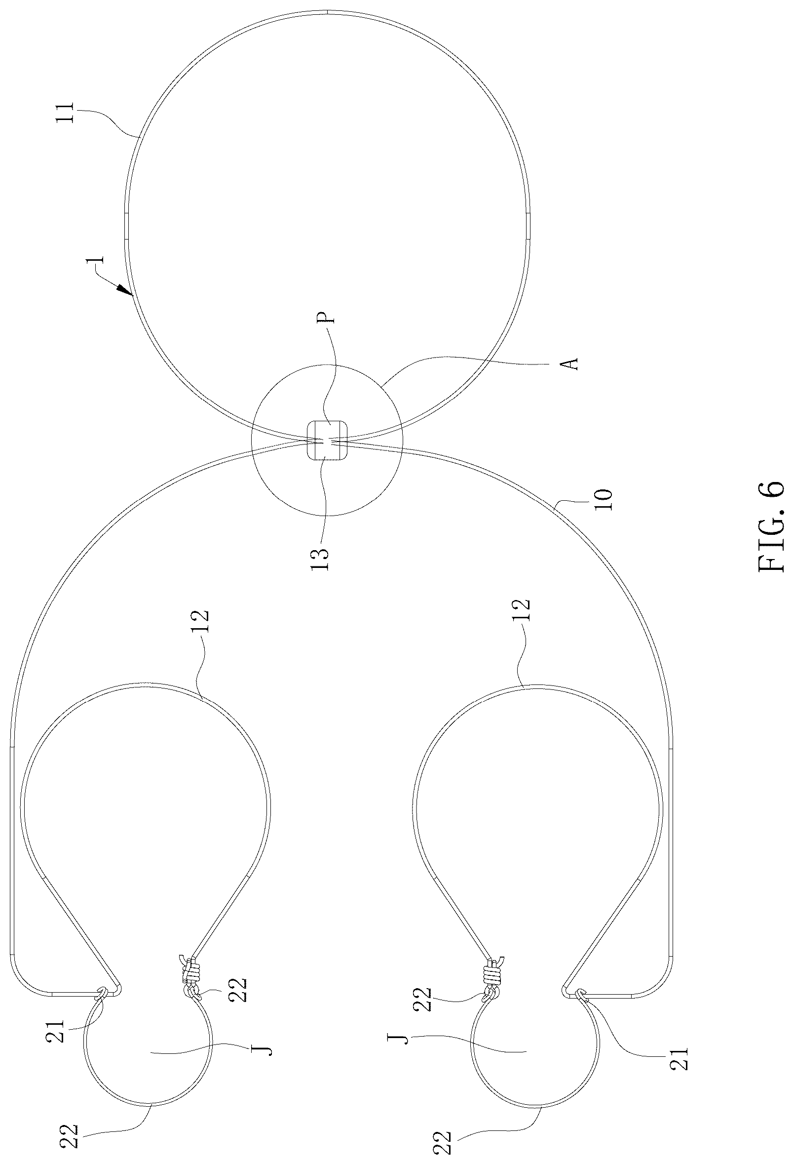 Patent US12599222 Figure 6 – Anti-loss rope and anti-loss device