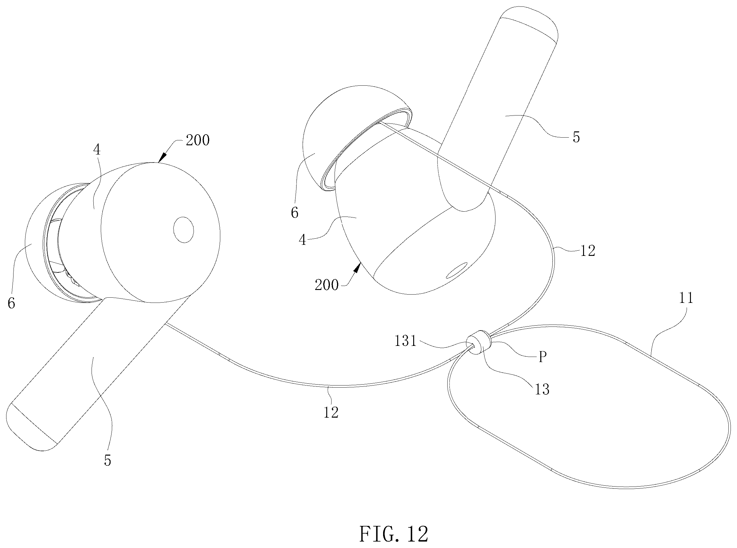 Patent US12599222 Figure 12 – Anti-loss rope and anti-loss device