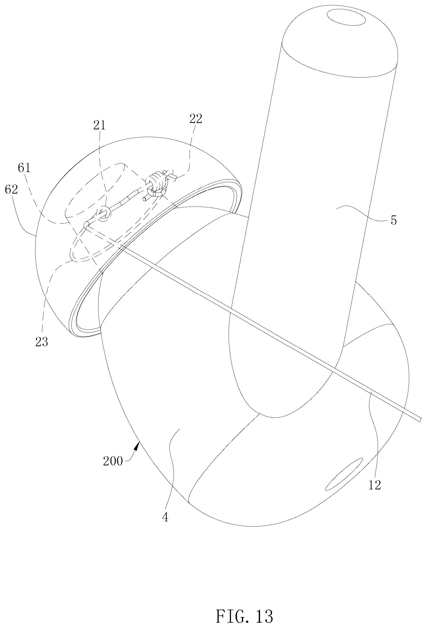 Patent US12599222 Figure 13 – Anti-loss rope and anti-loss device