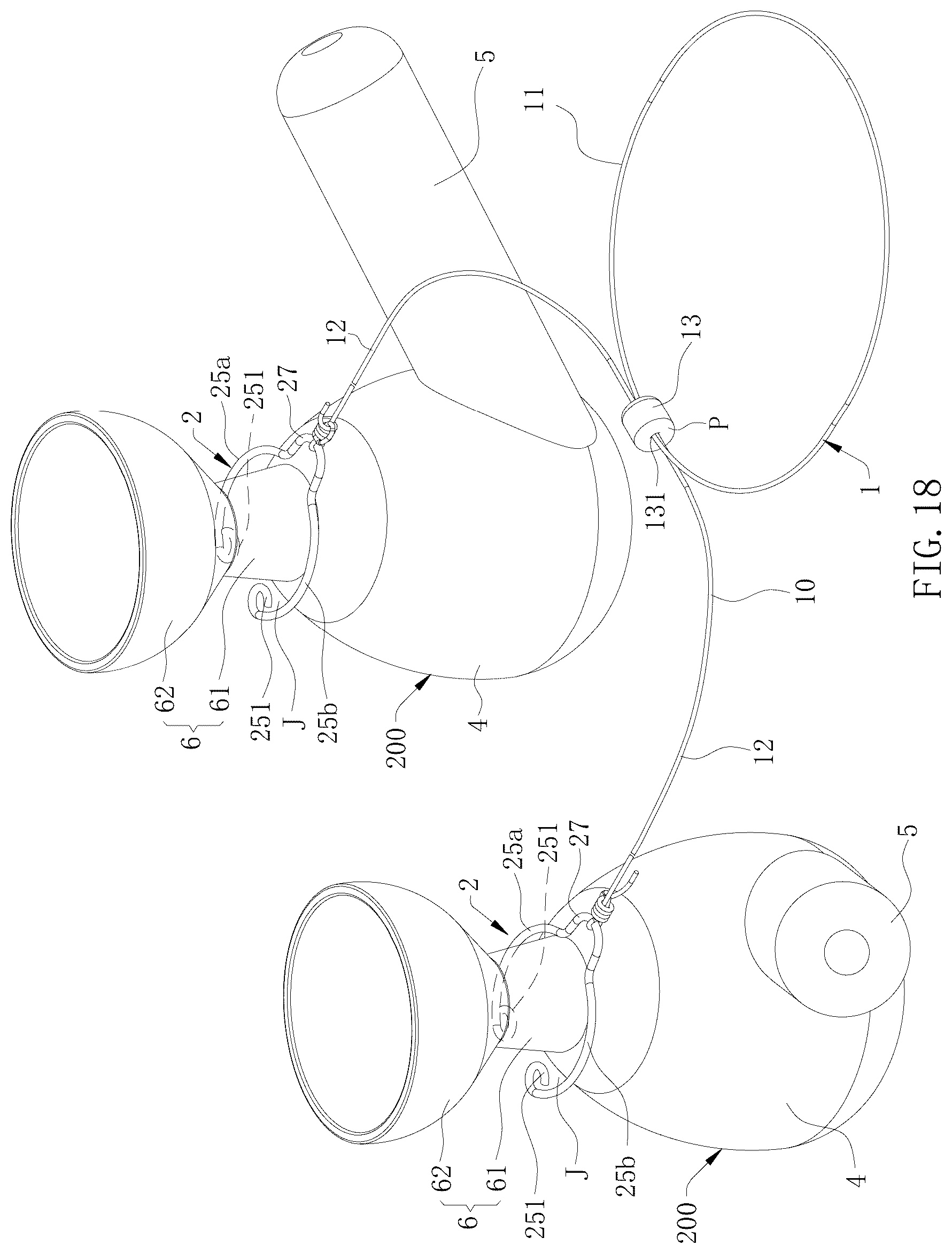 Patent US12599222 Figure 18 – Anti-loss rope and anti-loss device