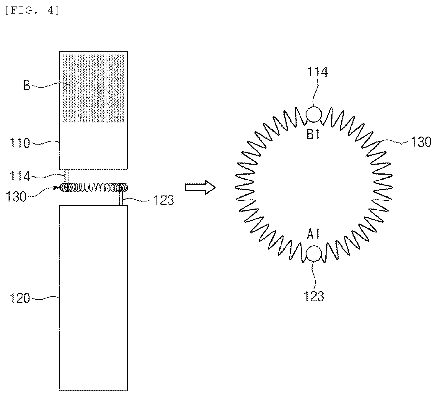 Patent US12599223 Figure 3 – Brushing guide elastic toothbrush and elastic restoration mechanism