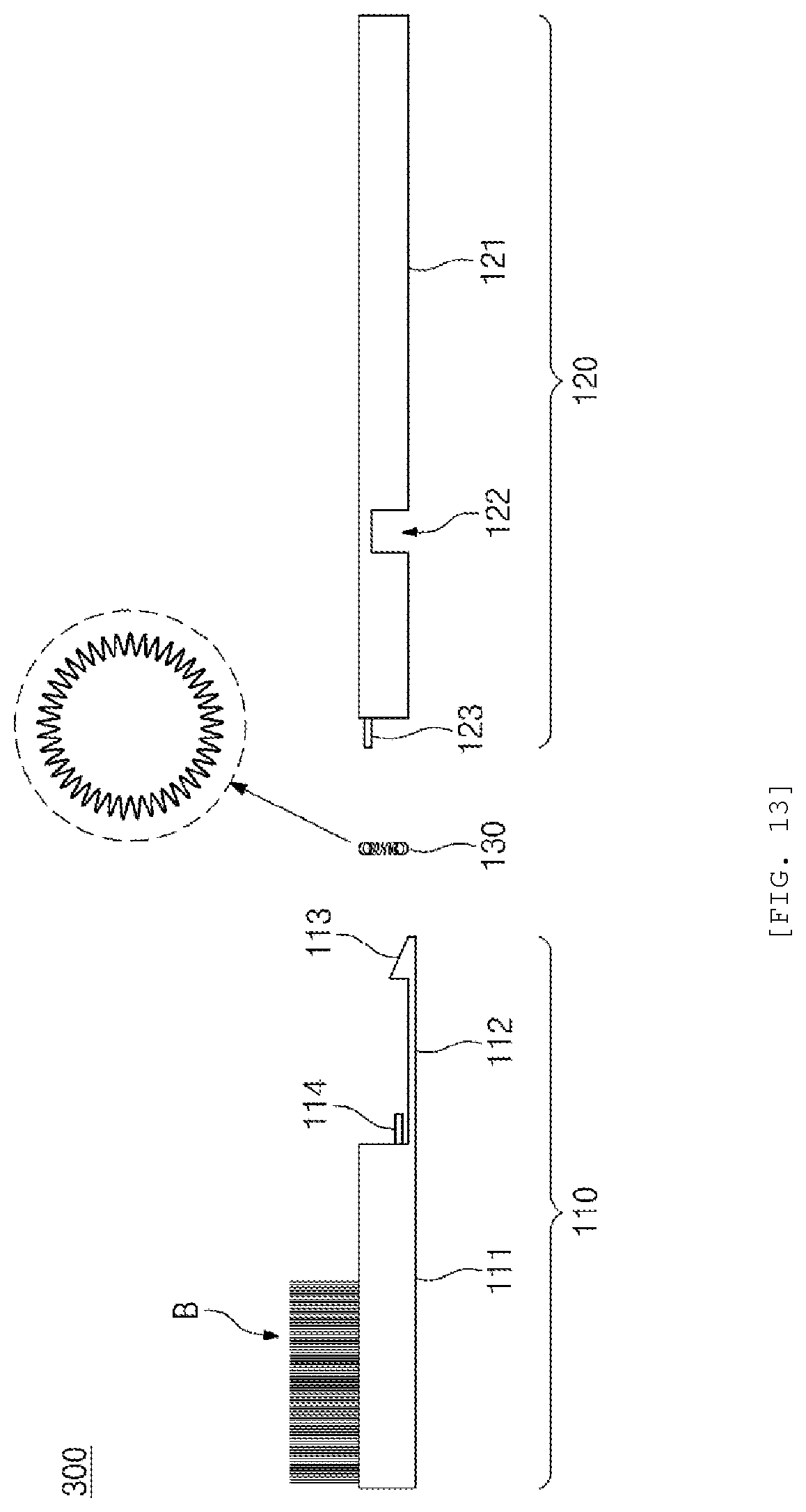 Patent US12599223 Figure 11 – Brushing guide elastic toothbrush and elastic restoration mechanism