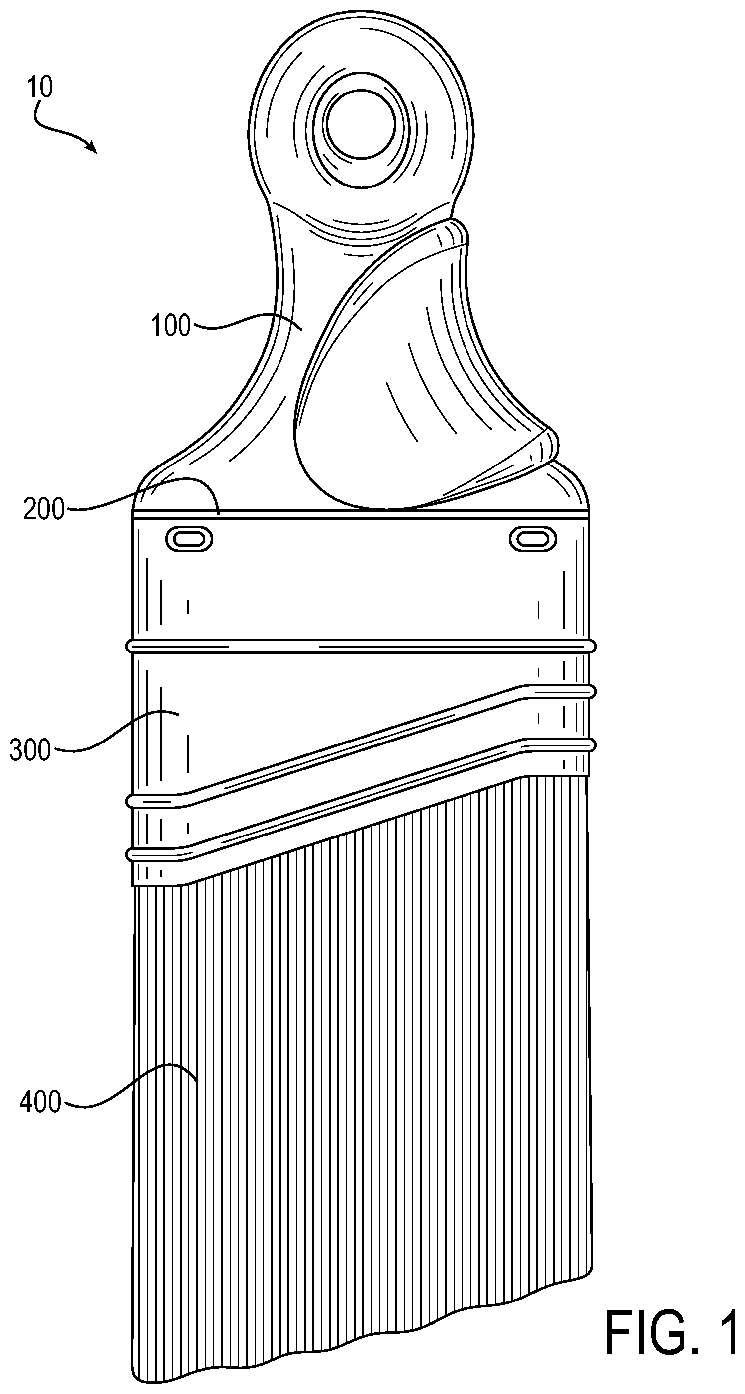 Patent US12599224 — Brush handle assembly and method for making — Figure 1