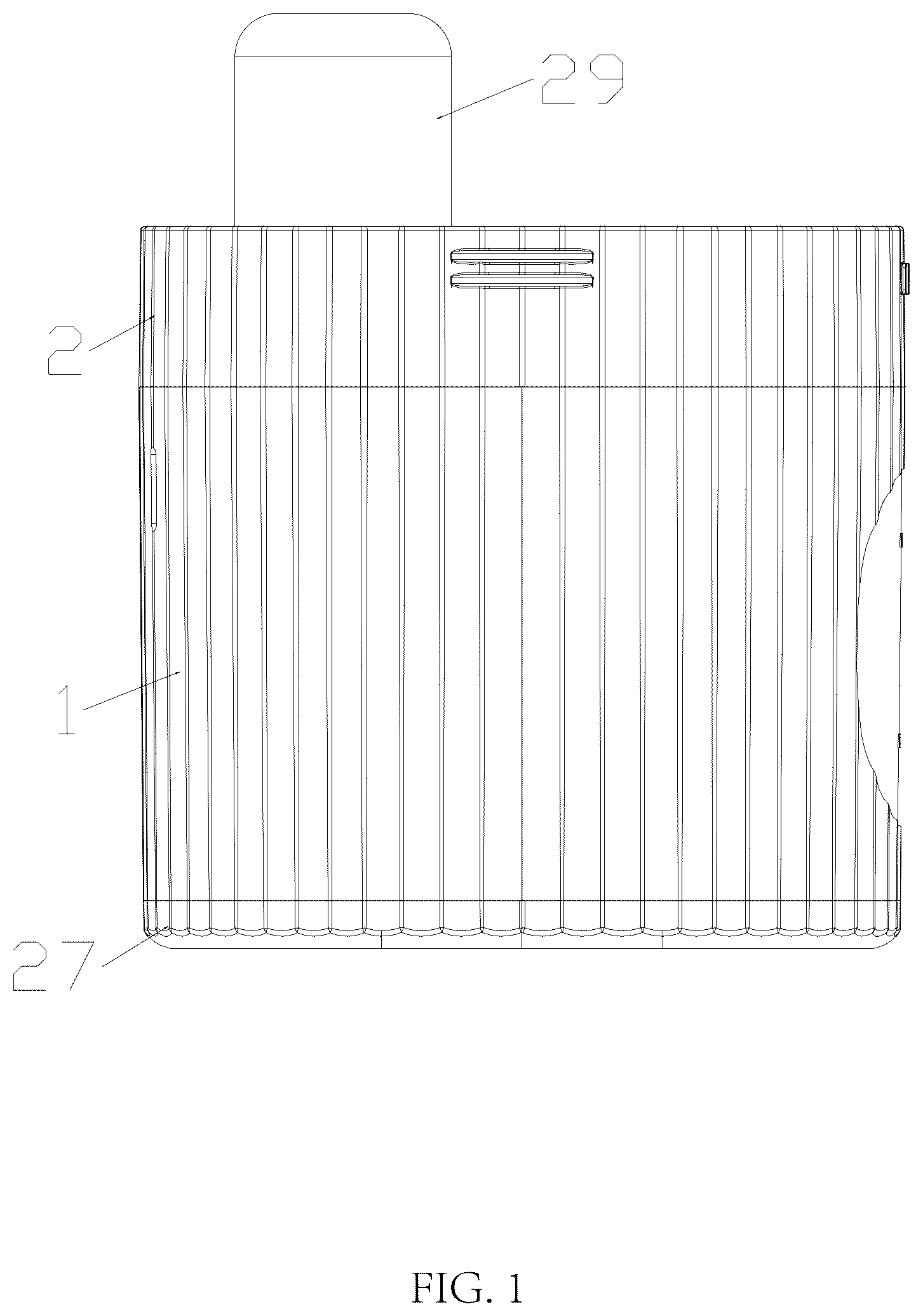 Patent US12599225 Figure 1 – Makeup brush and sponge cleaning machine
