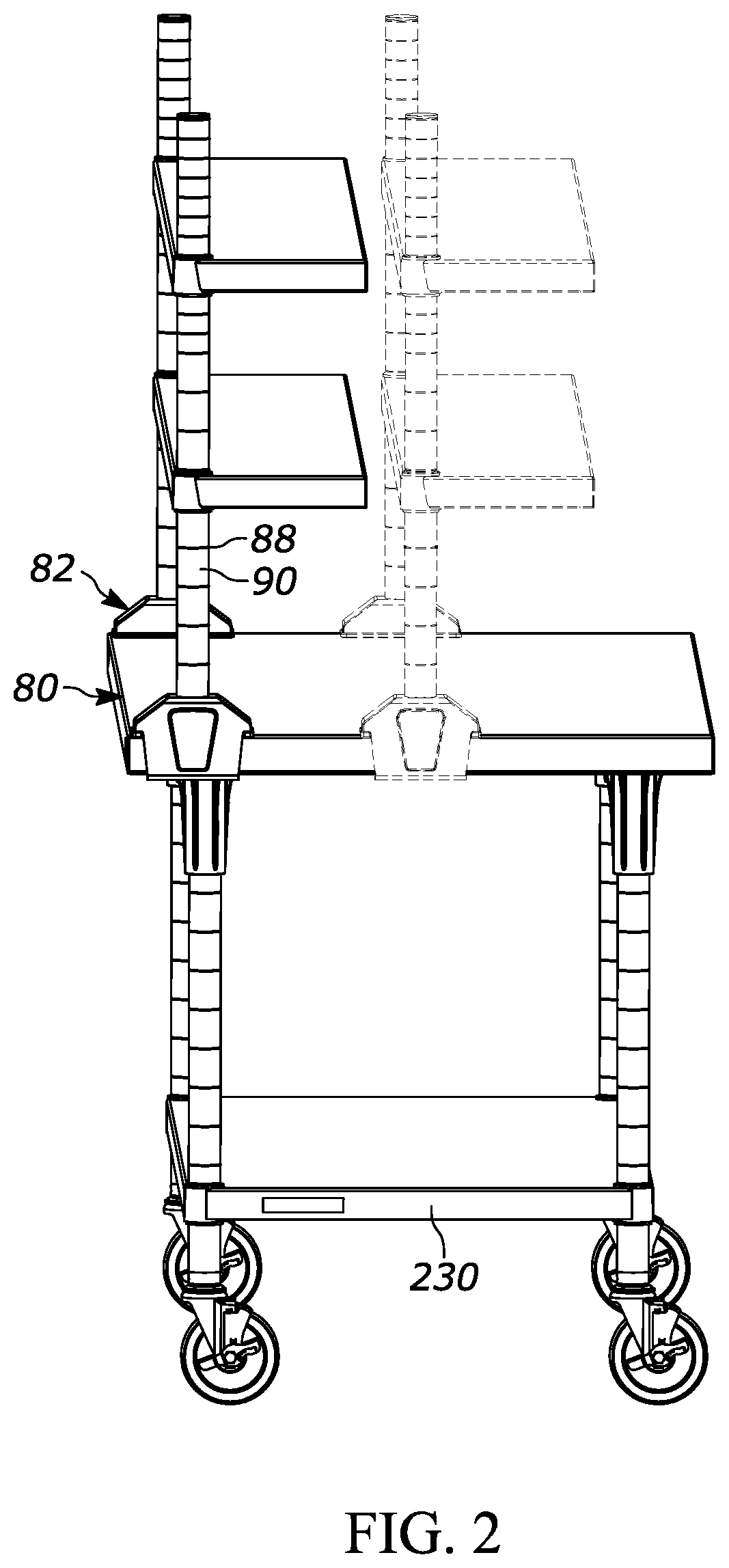 Patent US12599226 Figure 2 – Workstation