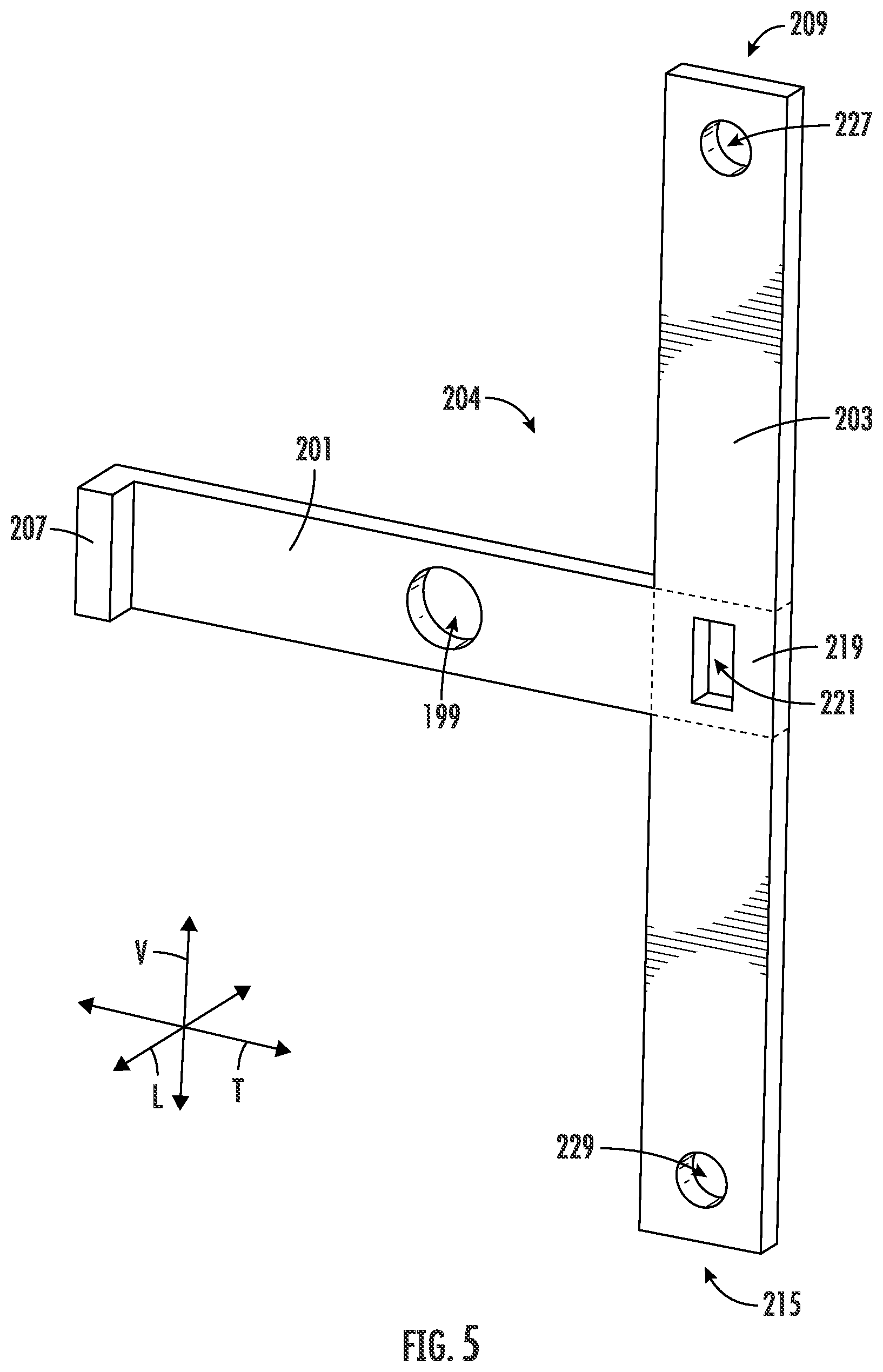 Patent US12599228 Figure 5 – Locating slot for a trigger support arm of a slide assembly