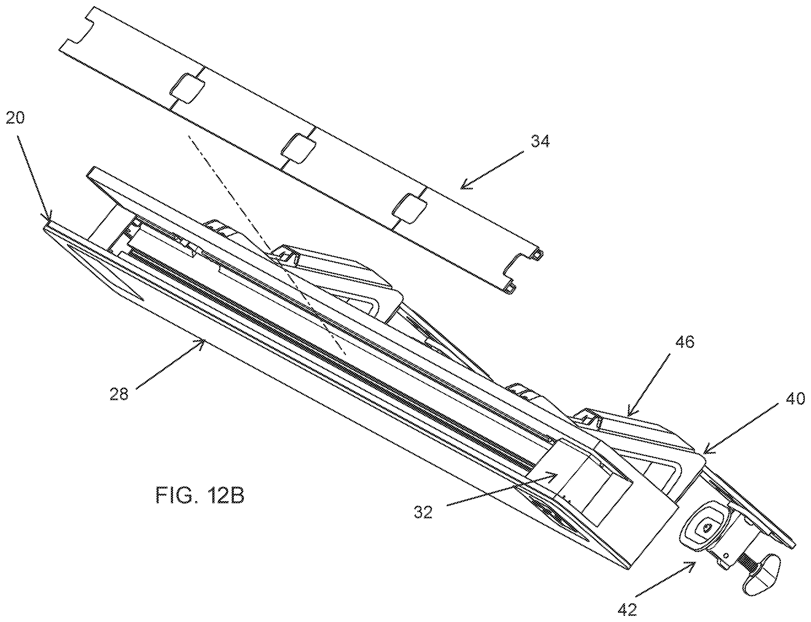 Patent US12599233 Figure 10 – Rail system for workspace with modular components