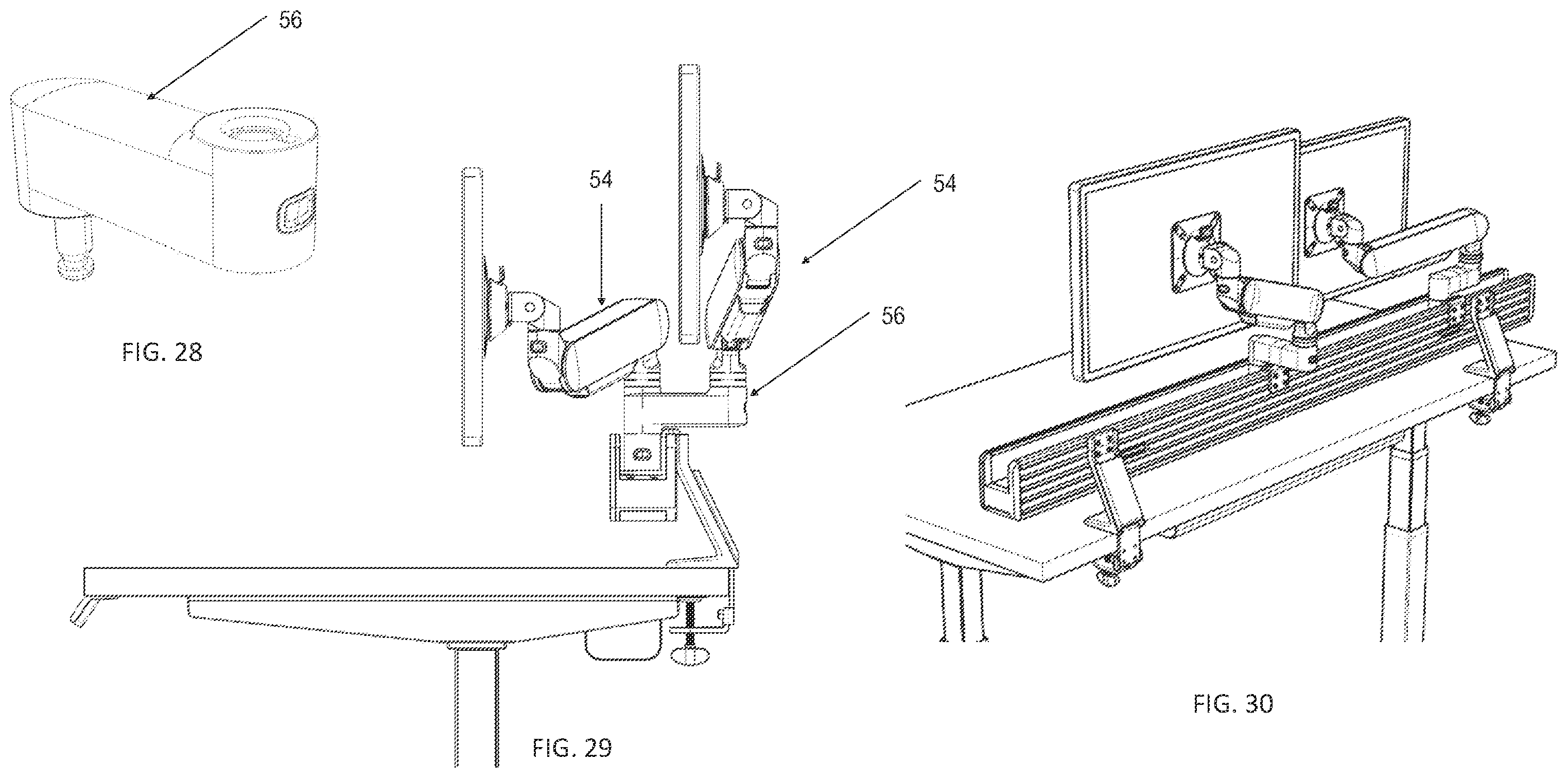 Patent US12599233 Figure 20 – Rail system for workspace with modular components