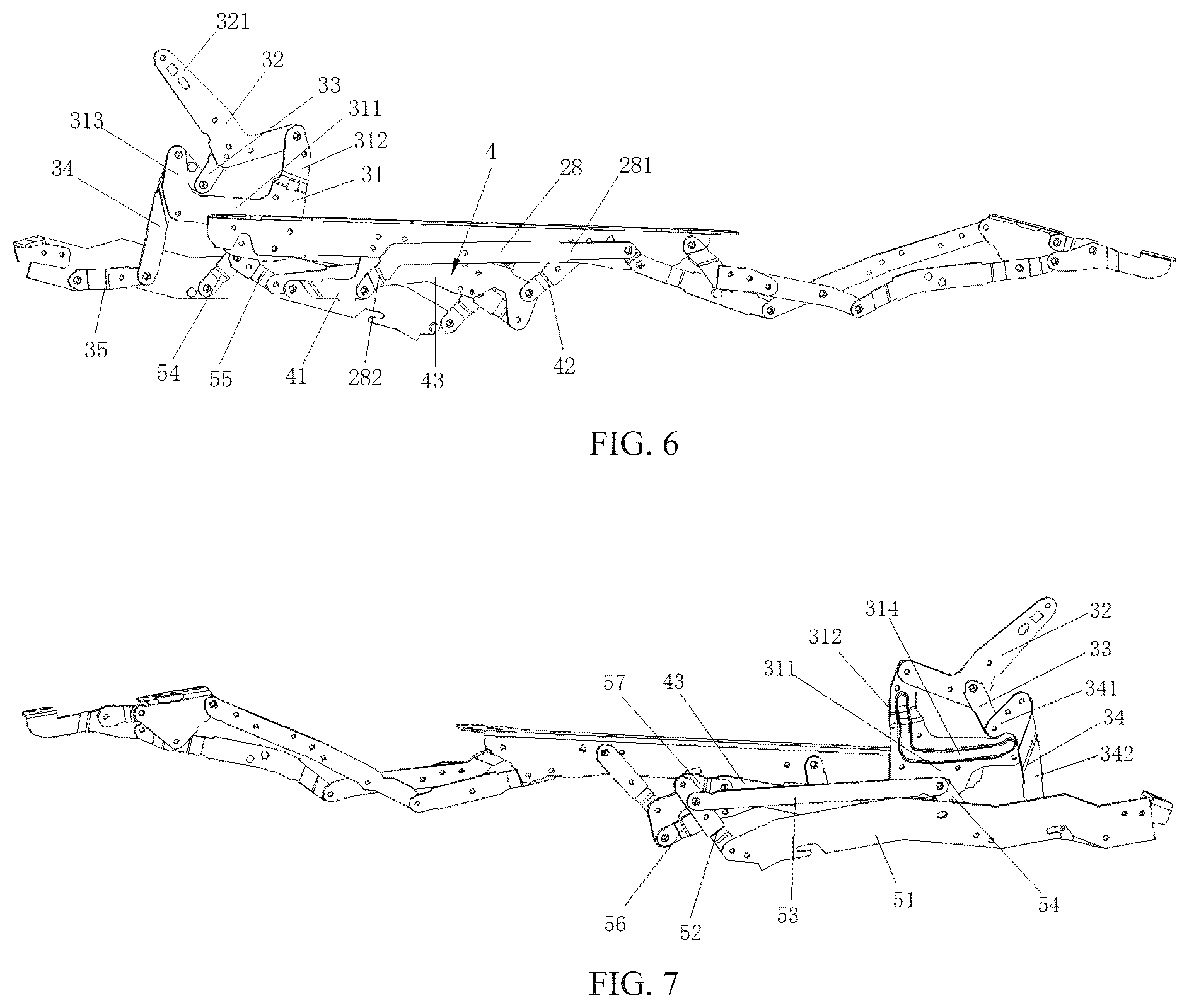 Patent US12599235 Figure 3 – Mechanical extension device and suspension mechanism thereof