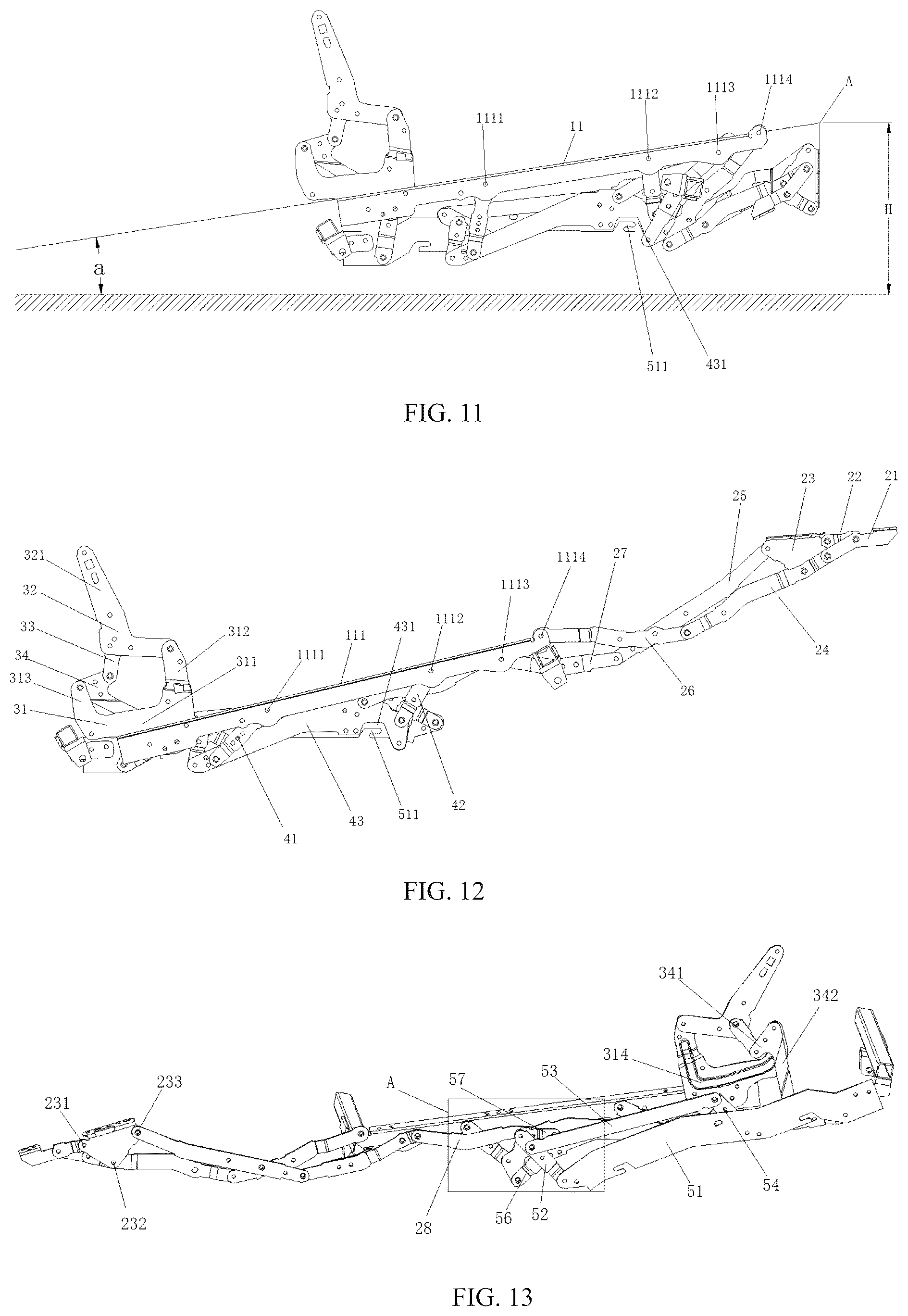 Patent US12599235 Figure 6 – Mechanical extension device and suspension mechanism thereof