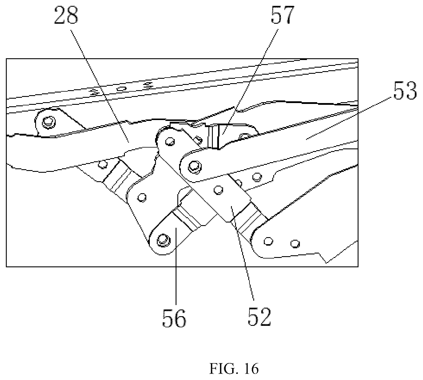 Patent US12599235 Figure 8 – Mechanical extension device and suspension mechanism thereof