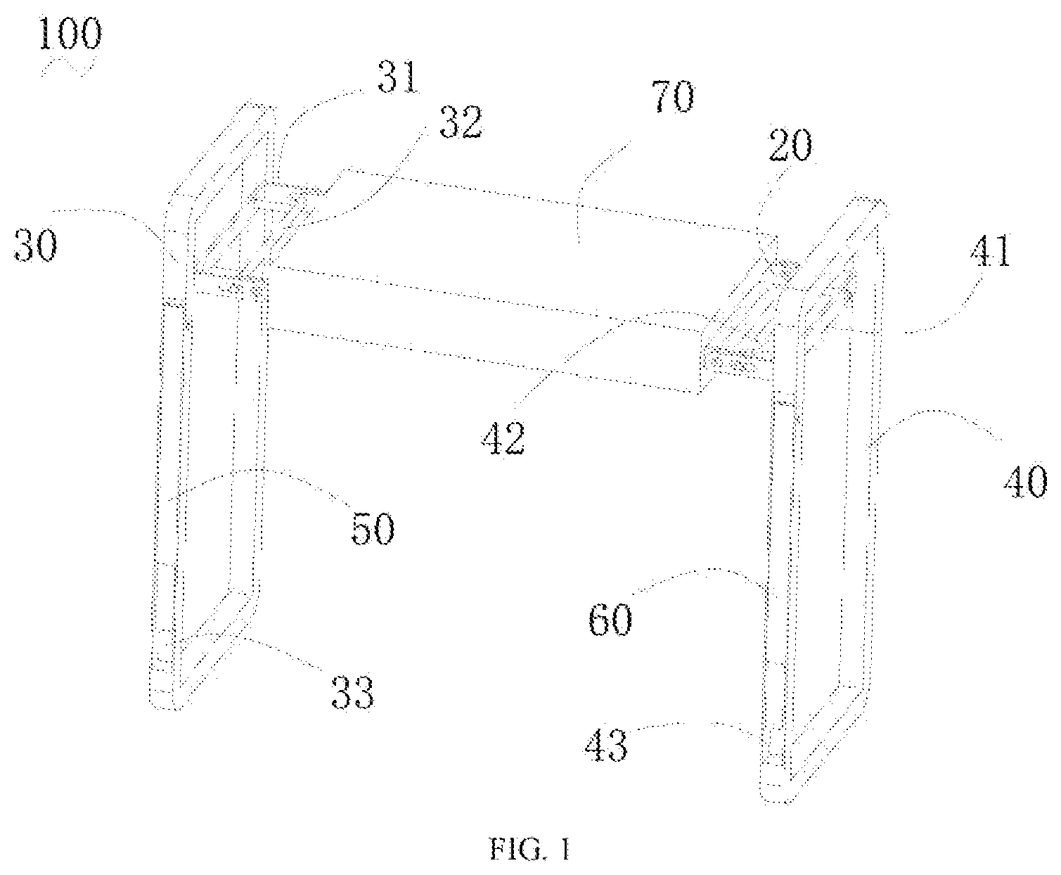Patent US12599236 Figure 1 – Bench