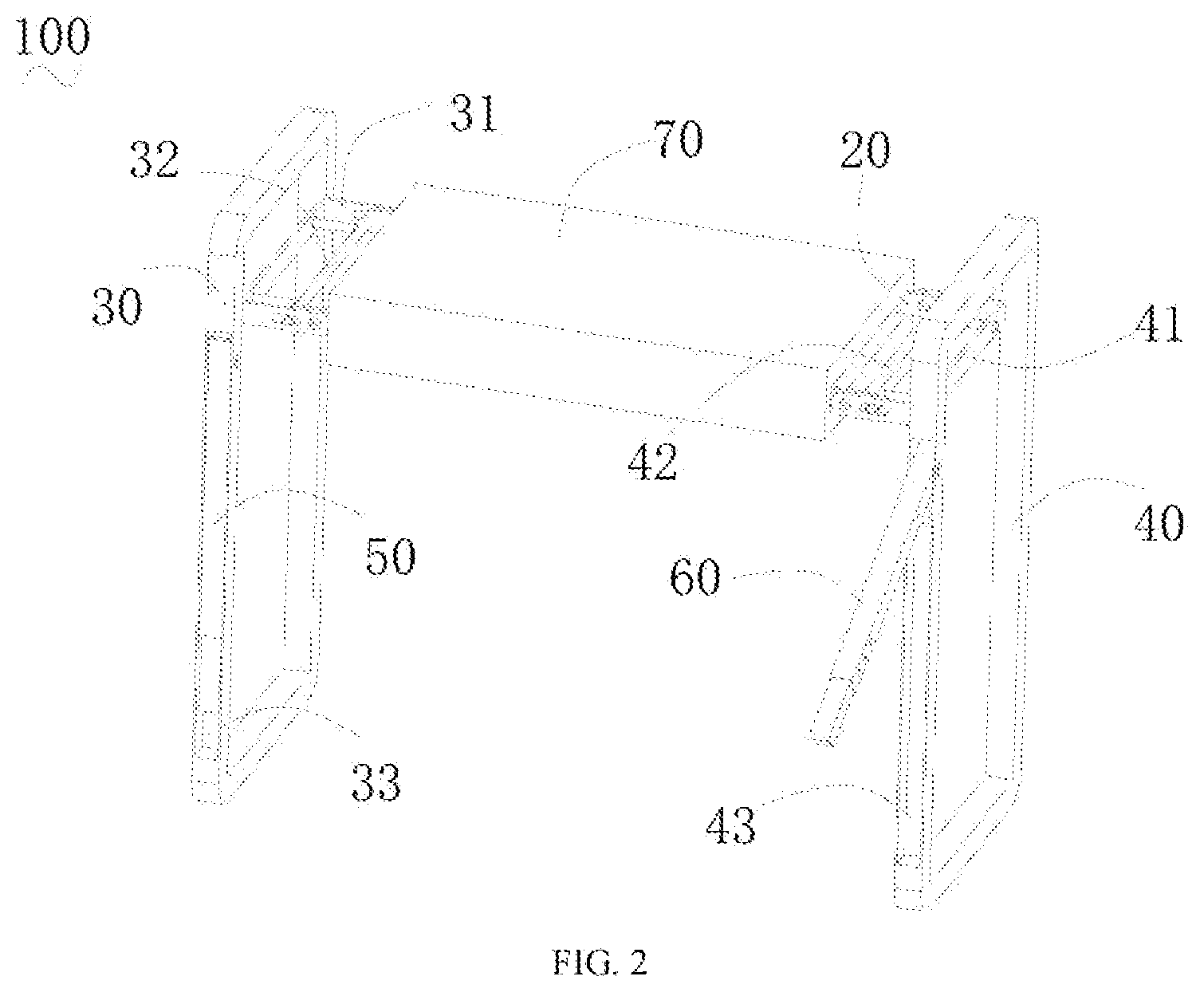 Patent US12599236 Figure 2 – Bench