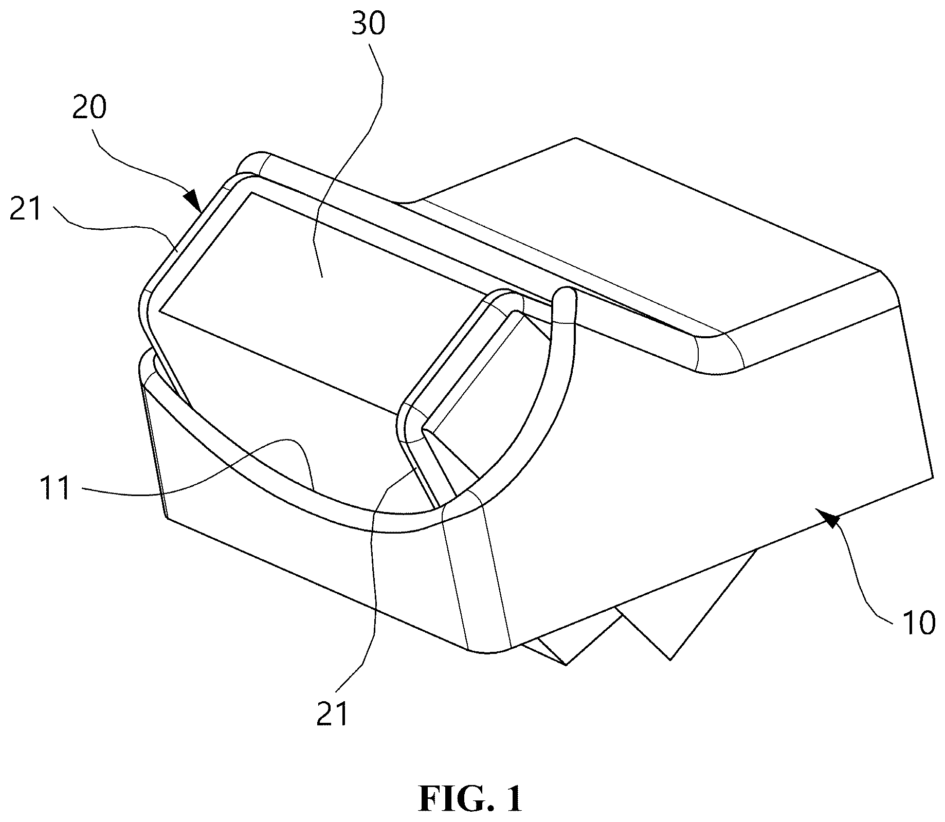 Patent US12599238 Figure 1 – Neck supporting device