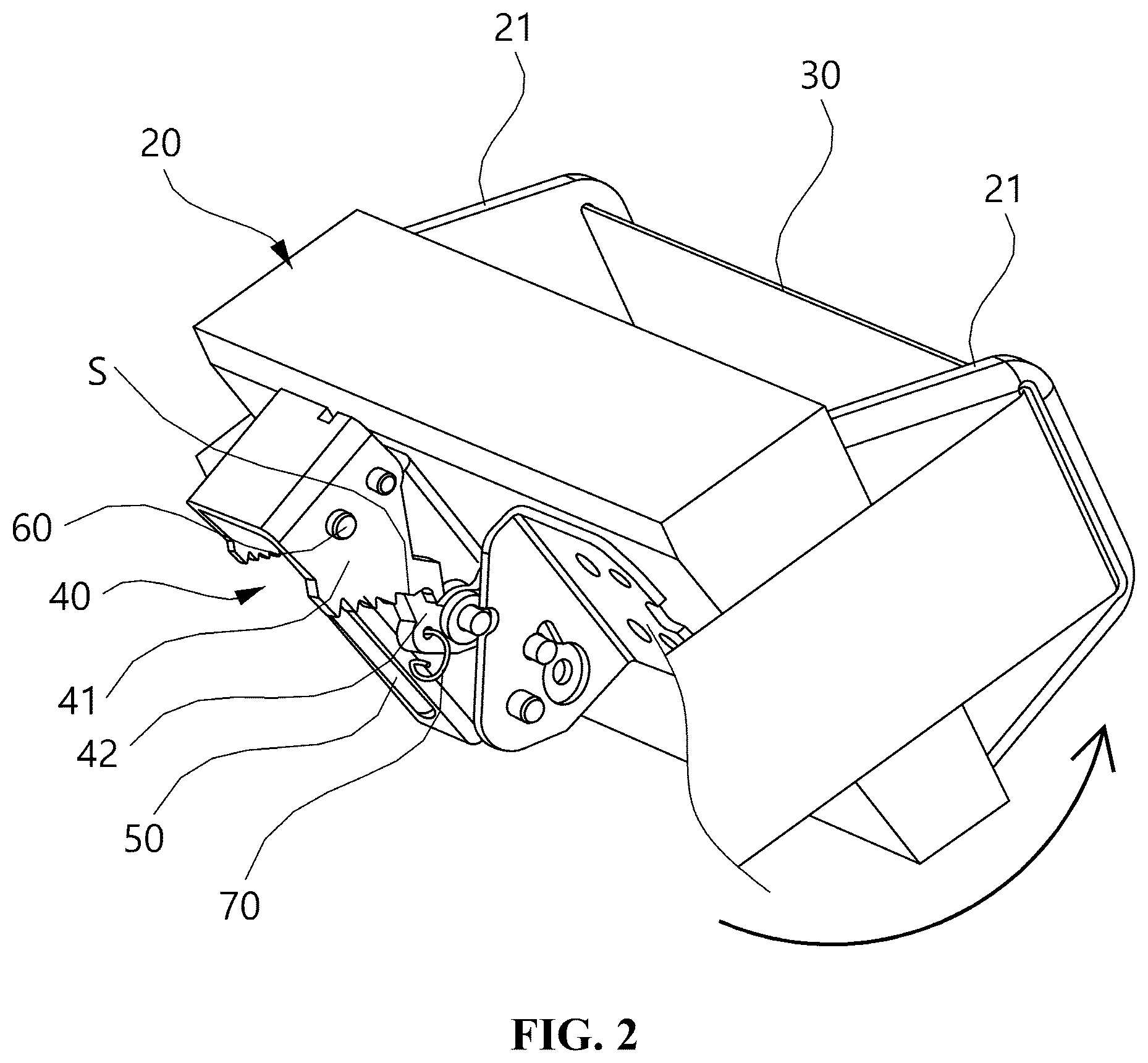 Patent US12599238 Figure 2 – Neck supporting device