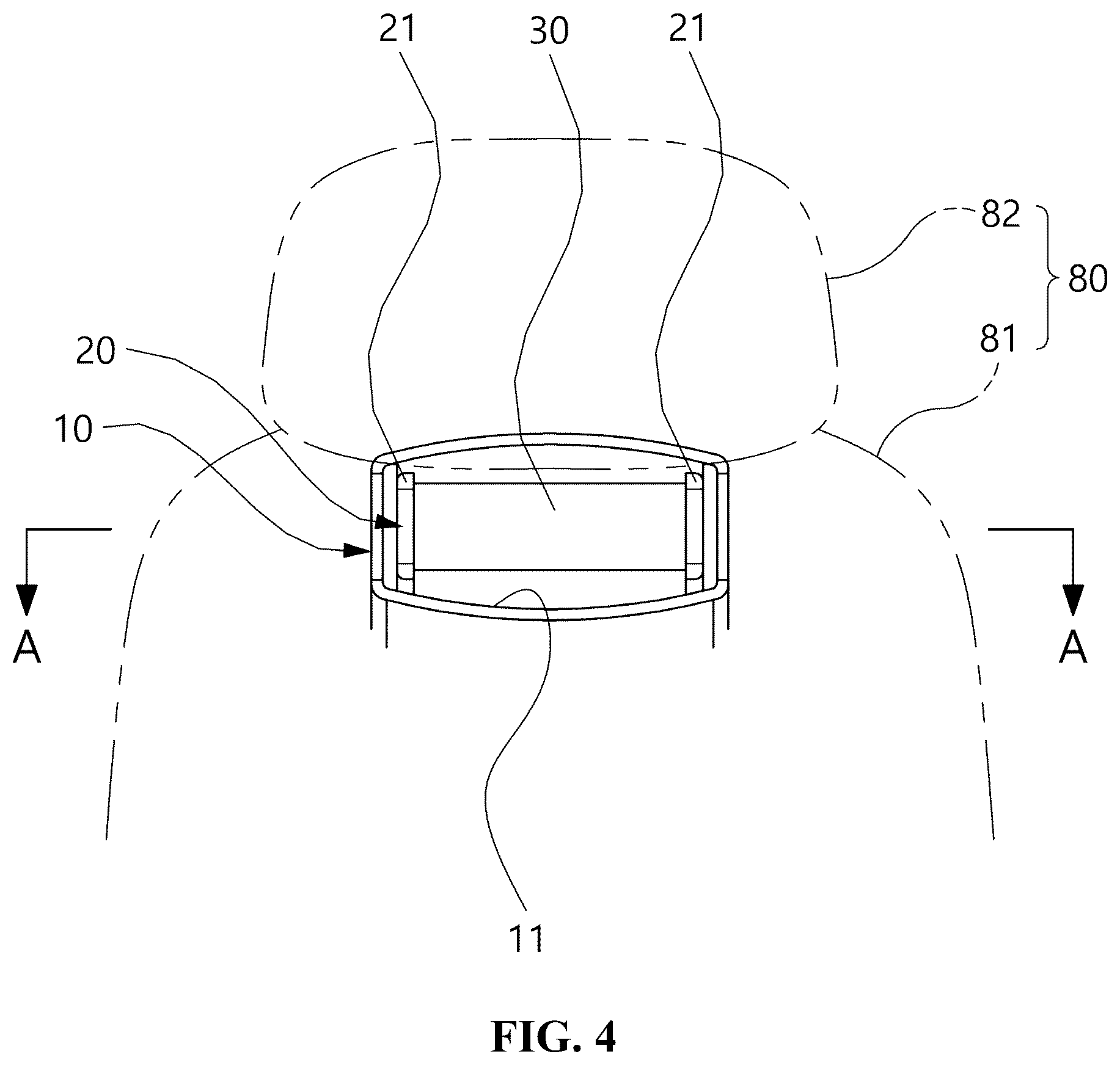 Patent US12599238 Figure 4 – Neck supporting device