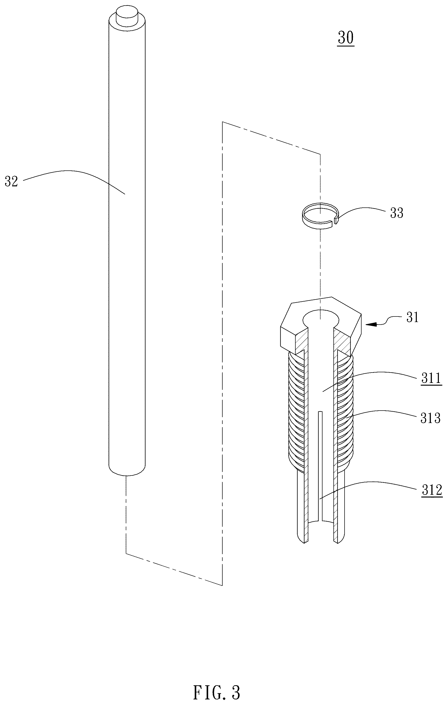 Patent US12599239 Figure 3 – Chair-back adjusting structure
