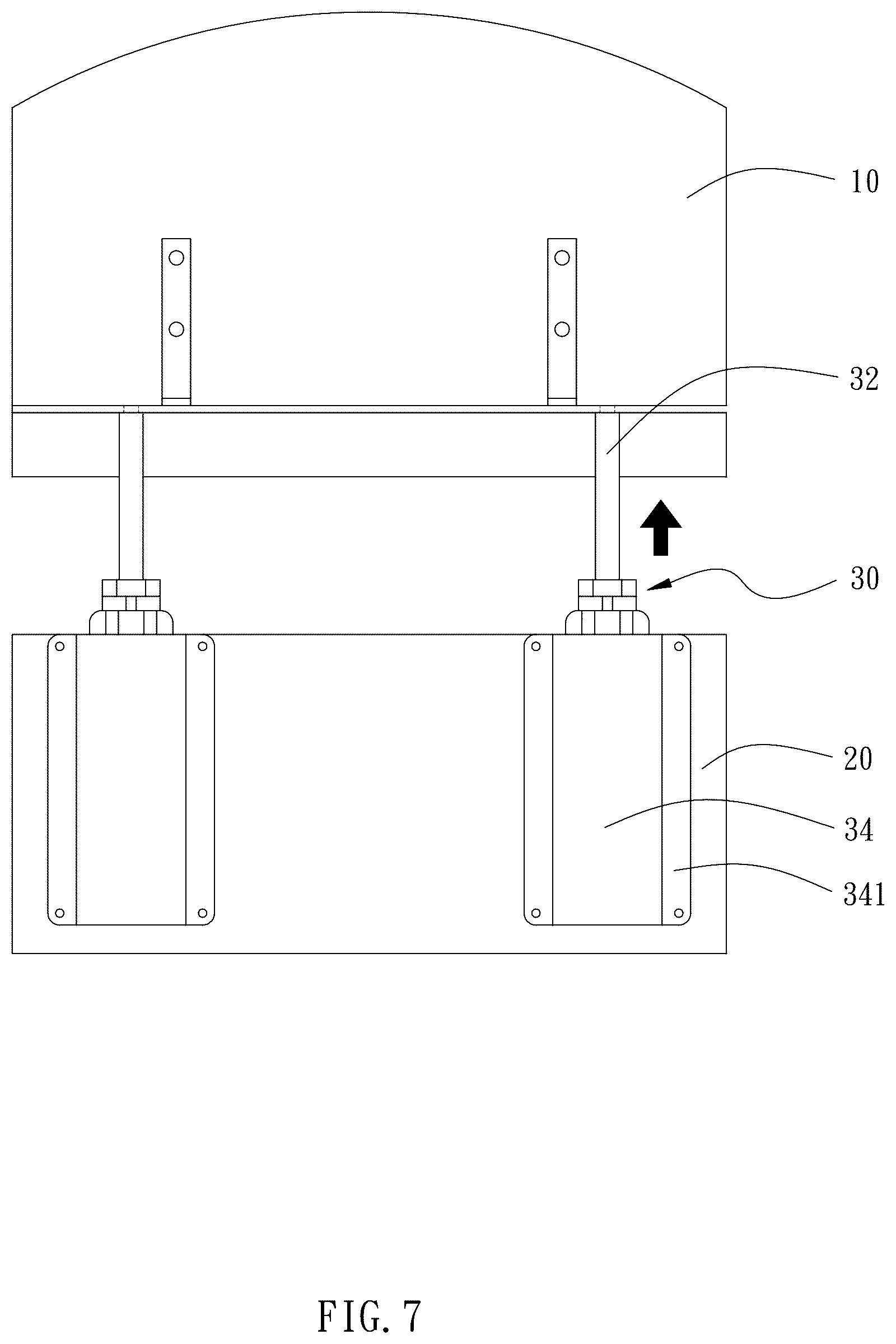 Patent US12599239 Figure 7 – Chair-back adjusting structure