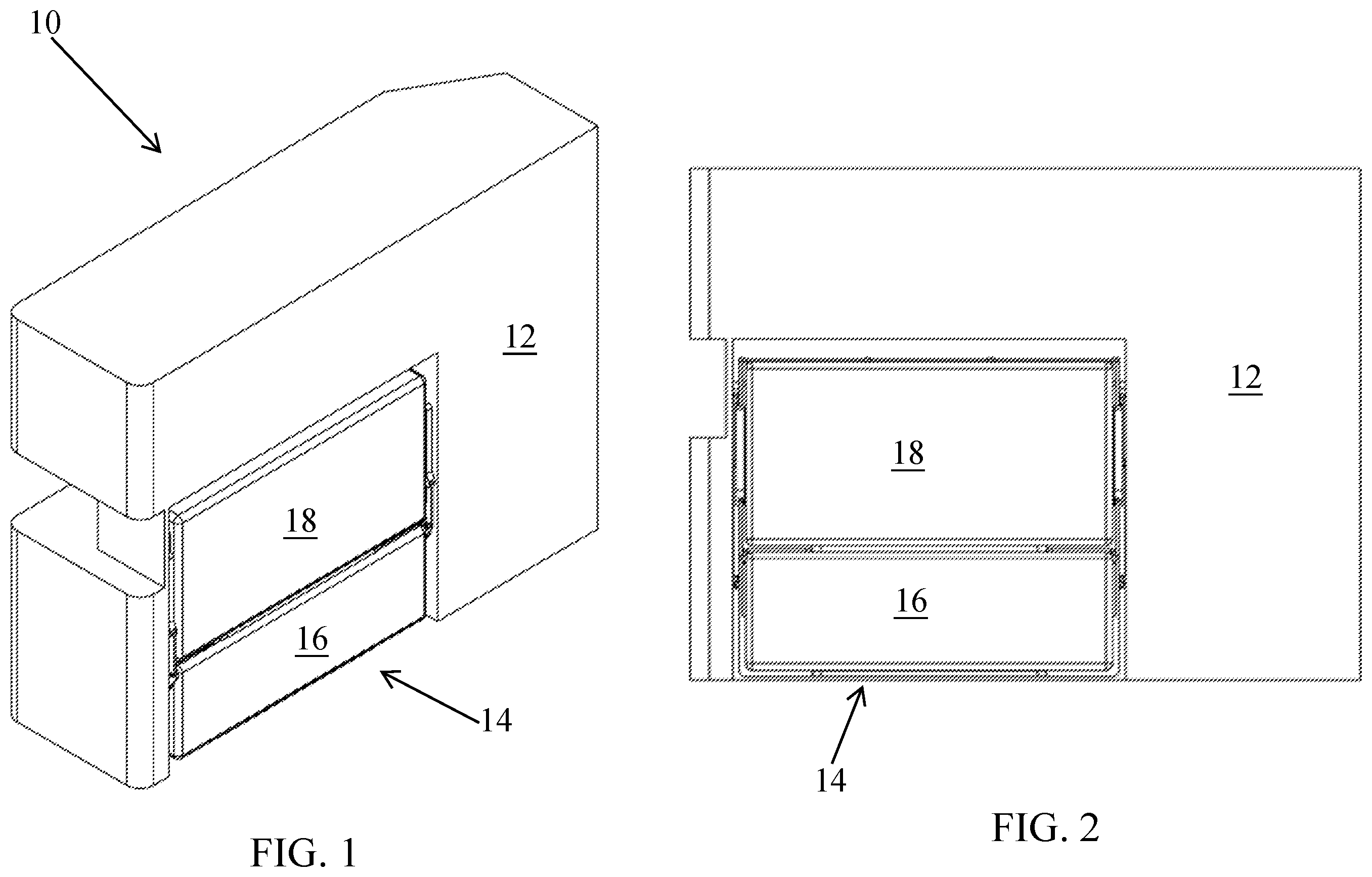 Patent US12599243 Figure 1 – Sofa bed system