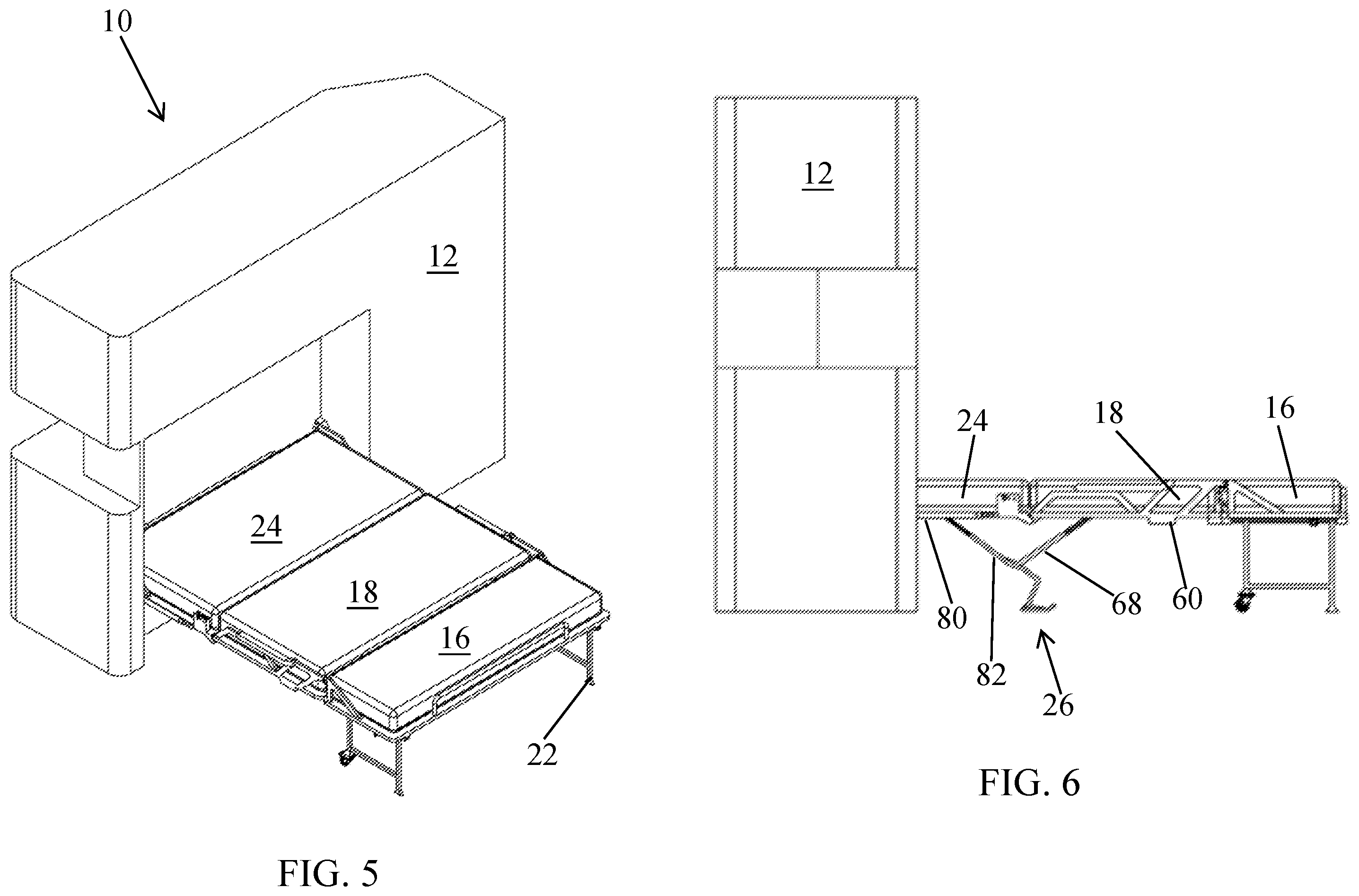 Patent US12599243 Figure 3 – Sofa bed system