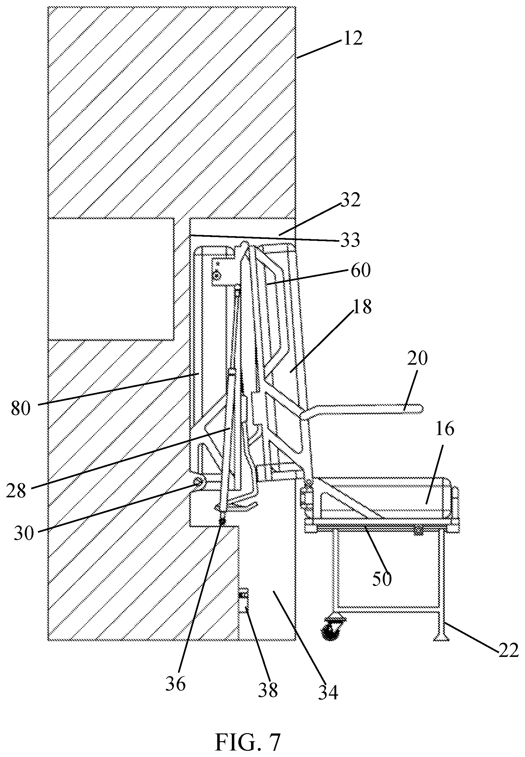 Patent US12599243 Figure 4 – Sofa bed system