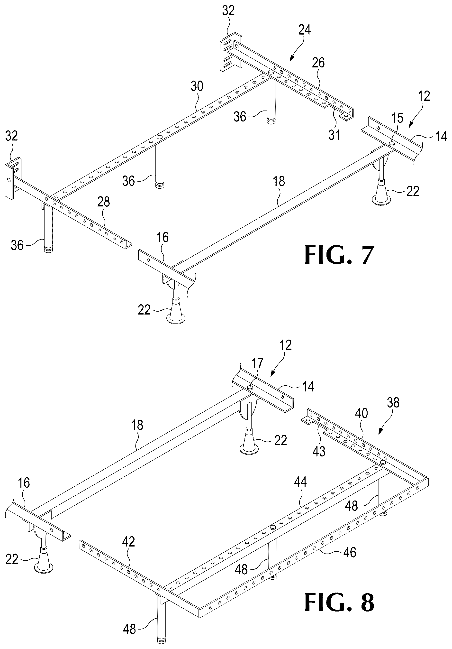 Patent US12599244 Figure 6 – Adjustable bed extension