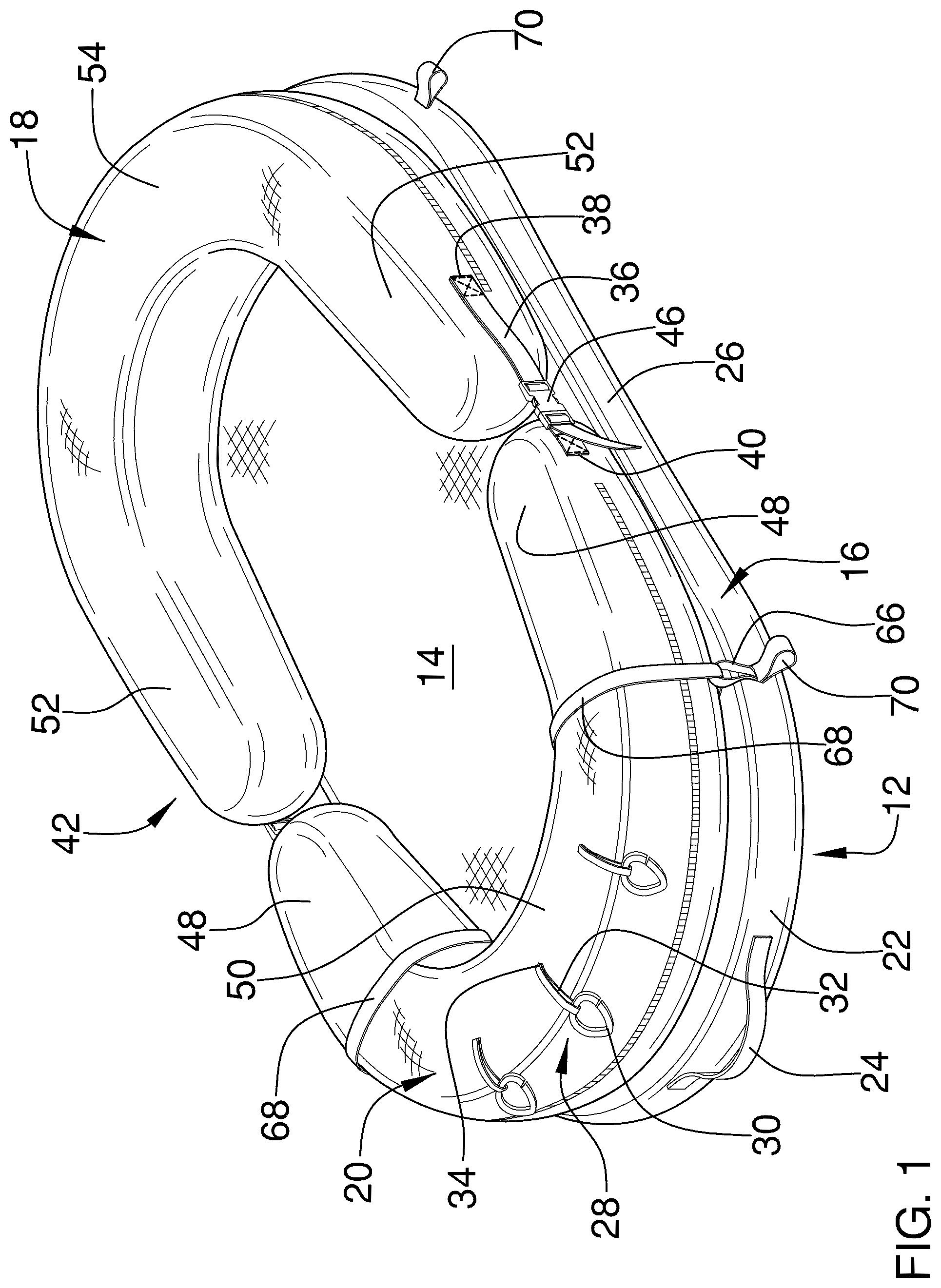 Patent US12599250 — Multiple position infant support system — Figure 1