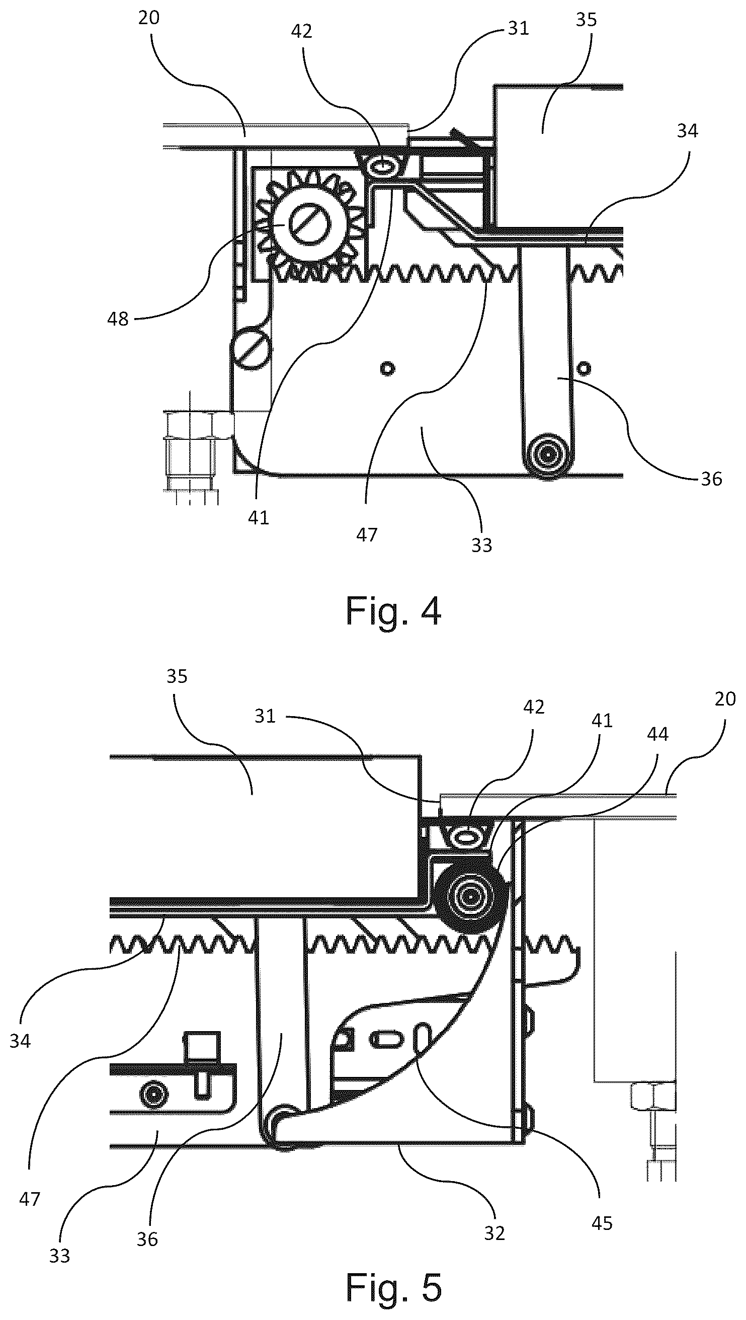 Patent US12599251 Figure 3 – Display case with removable and liftable tray for hygroscopic material